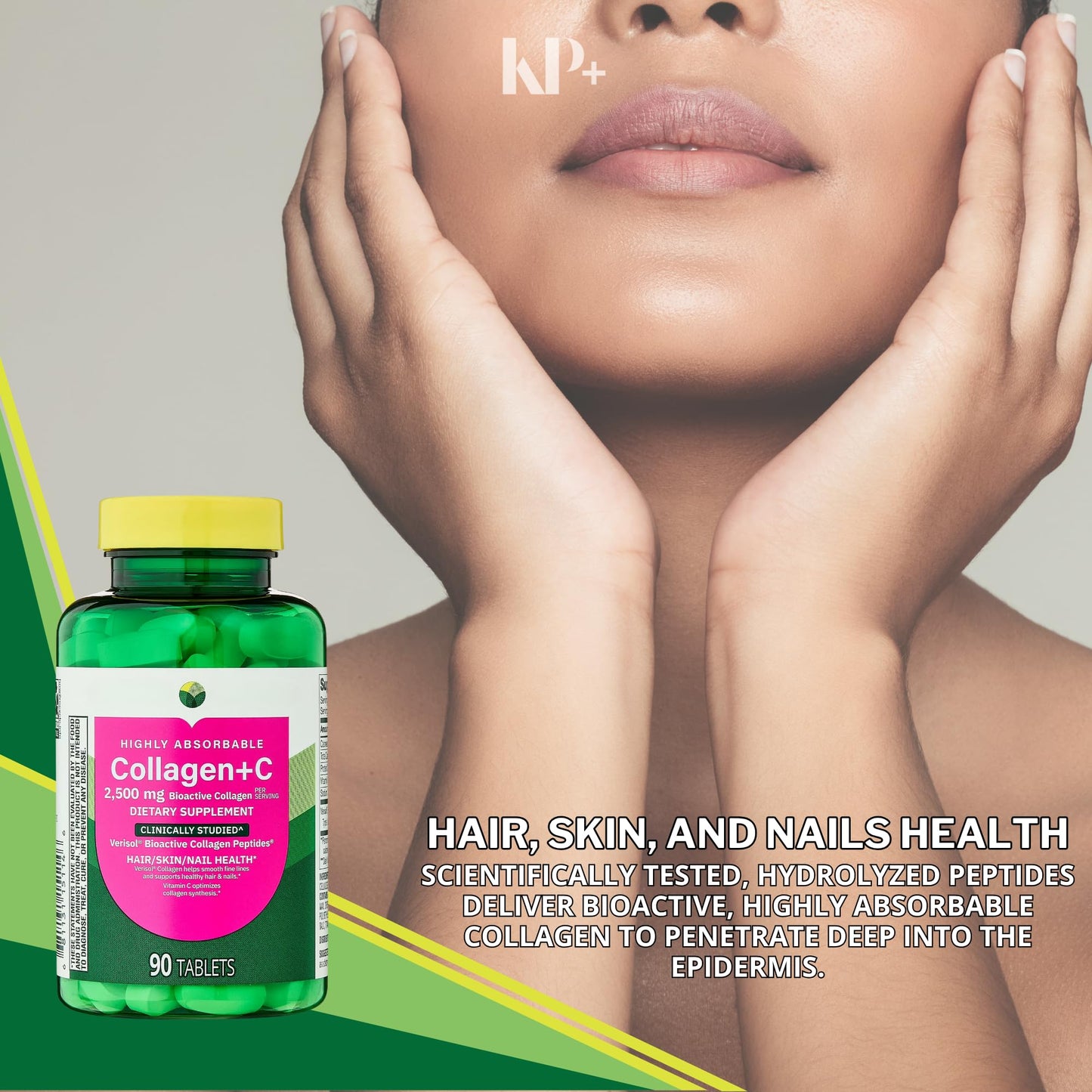 KP+ Collagen + C 2500 mg 90 Tablets