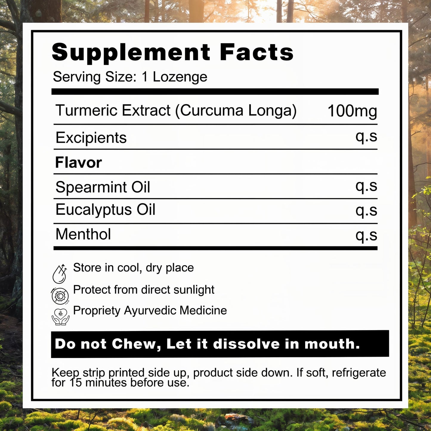 BIOFLARE Turmeric Lozenges Self-Dissolving 10 Count