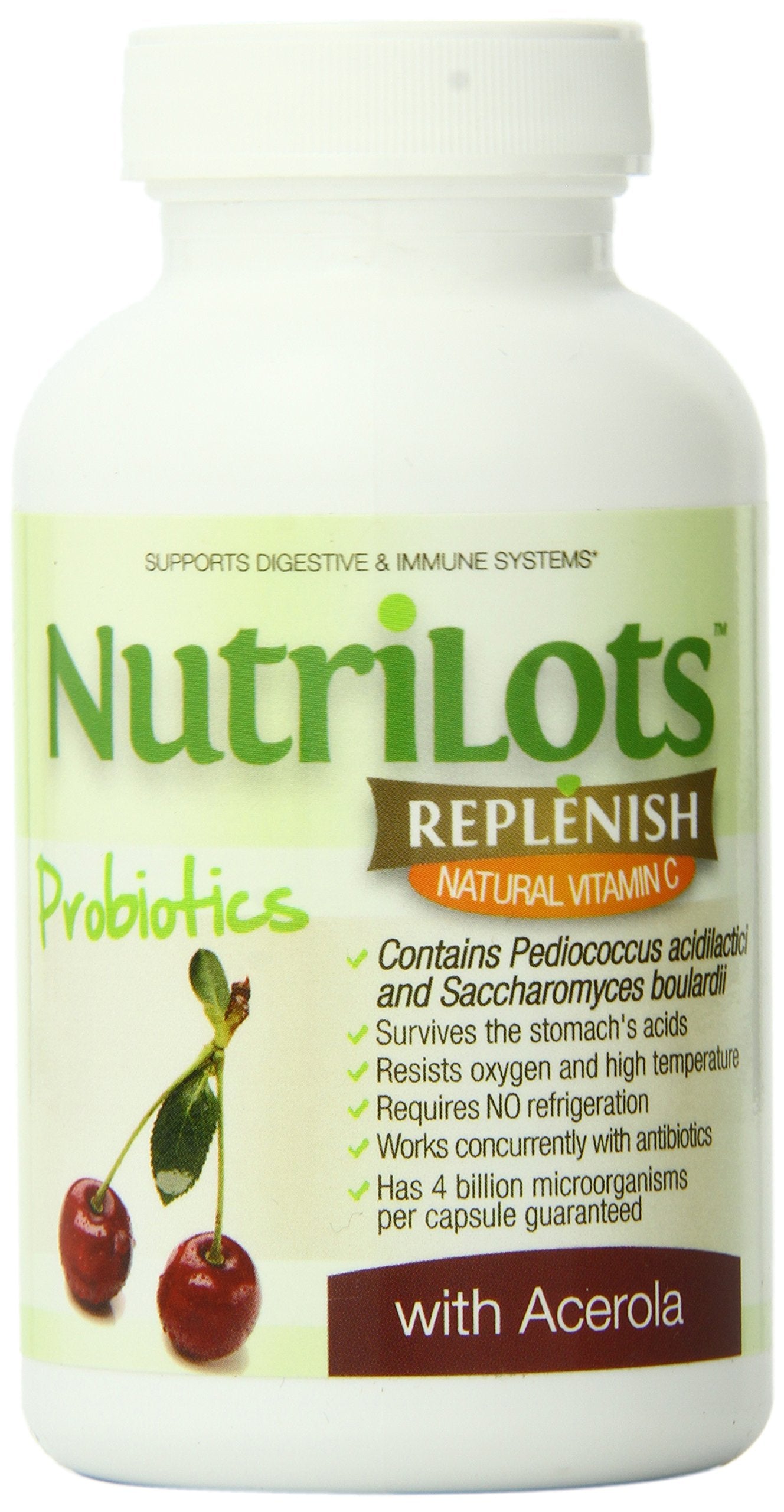 NutriLots Replenish Acerola Dietary Supplement Capsules, 60 Count