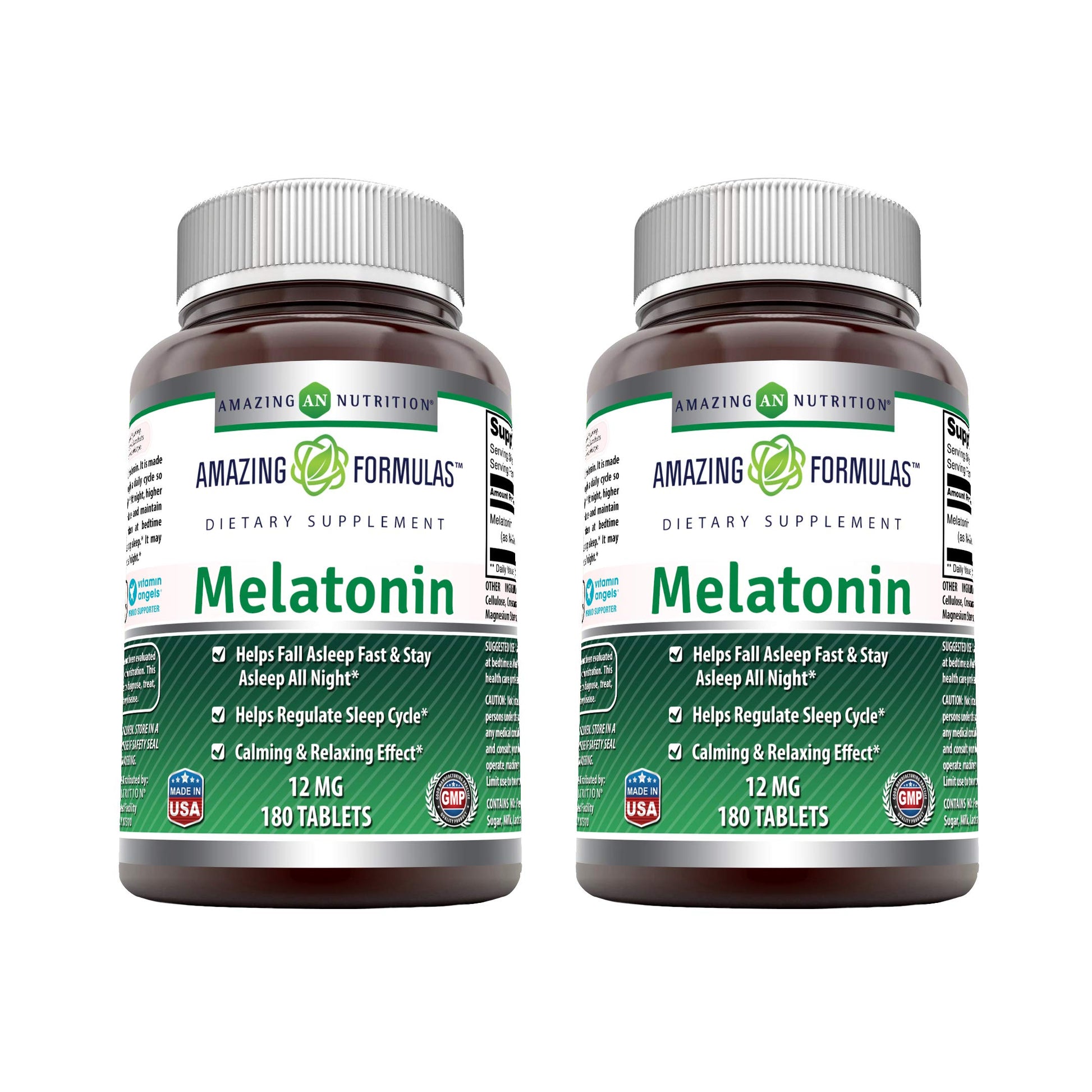 Amazing Nutrition Melatonin 12 mg Per Serving Tablet, 1 Count
