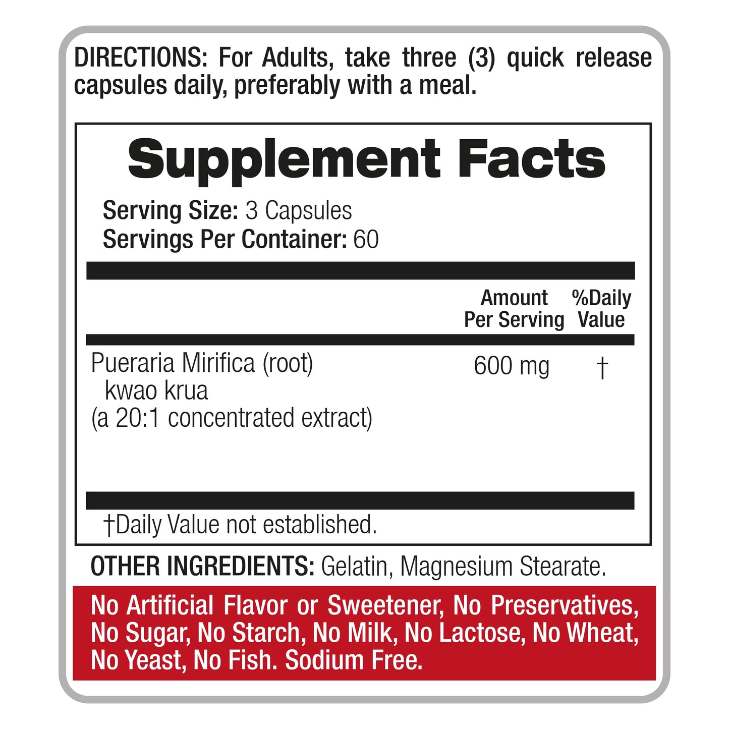 FITO MEDIC'S Pueraria Mirifica Capsules 180
