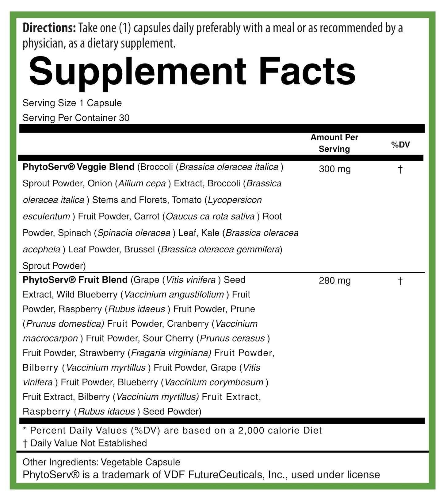 PURE Greens & Reds Capsules, 30 Count