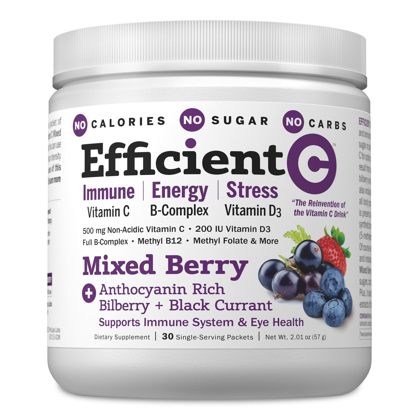 Andrew Lessman Efficient C Powder Mixed Berry, 30 Packets