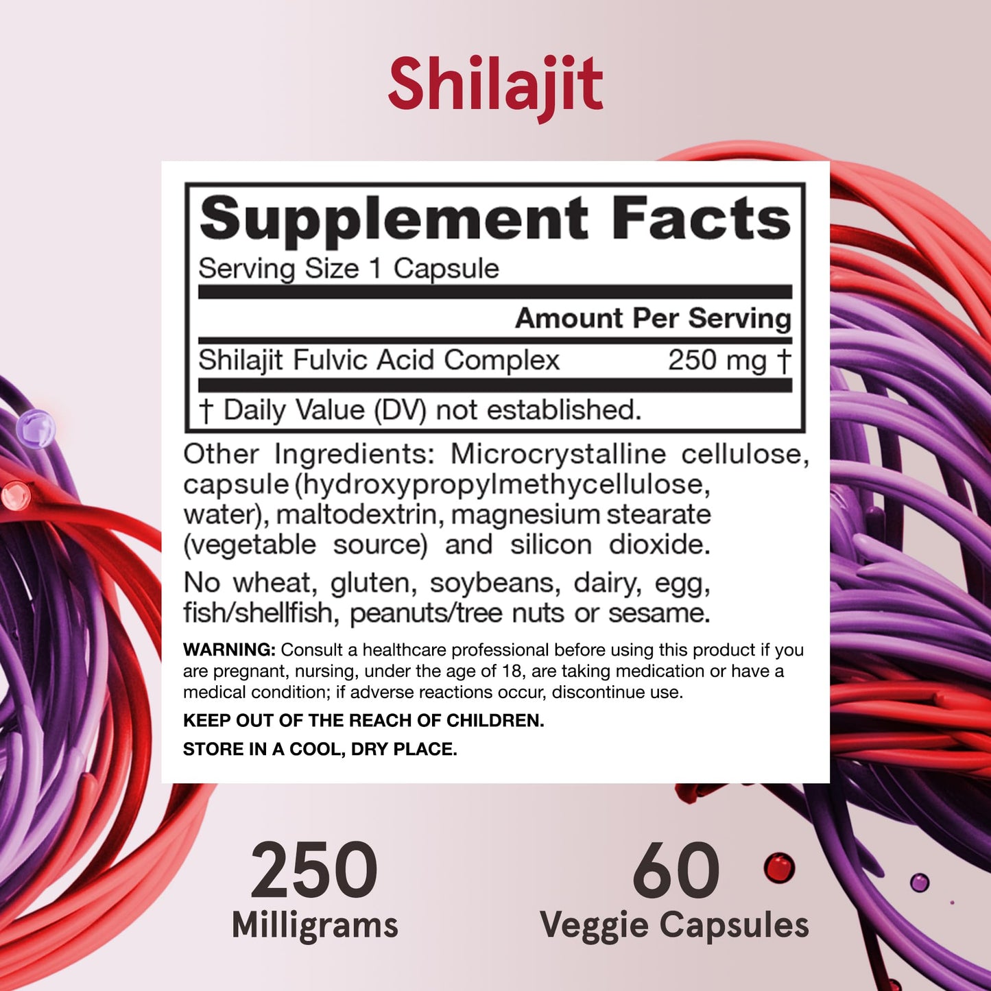 Jarrow Formulas Shilajit 250mg Caplets, 60 Caplets