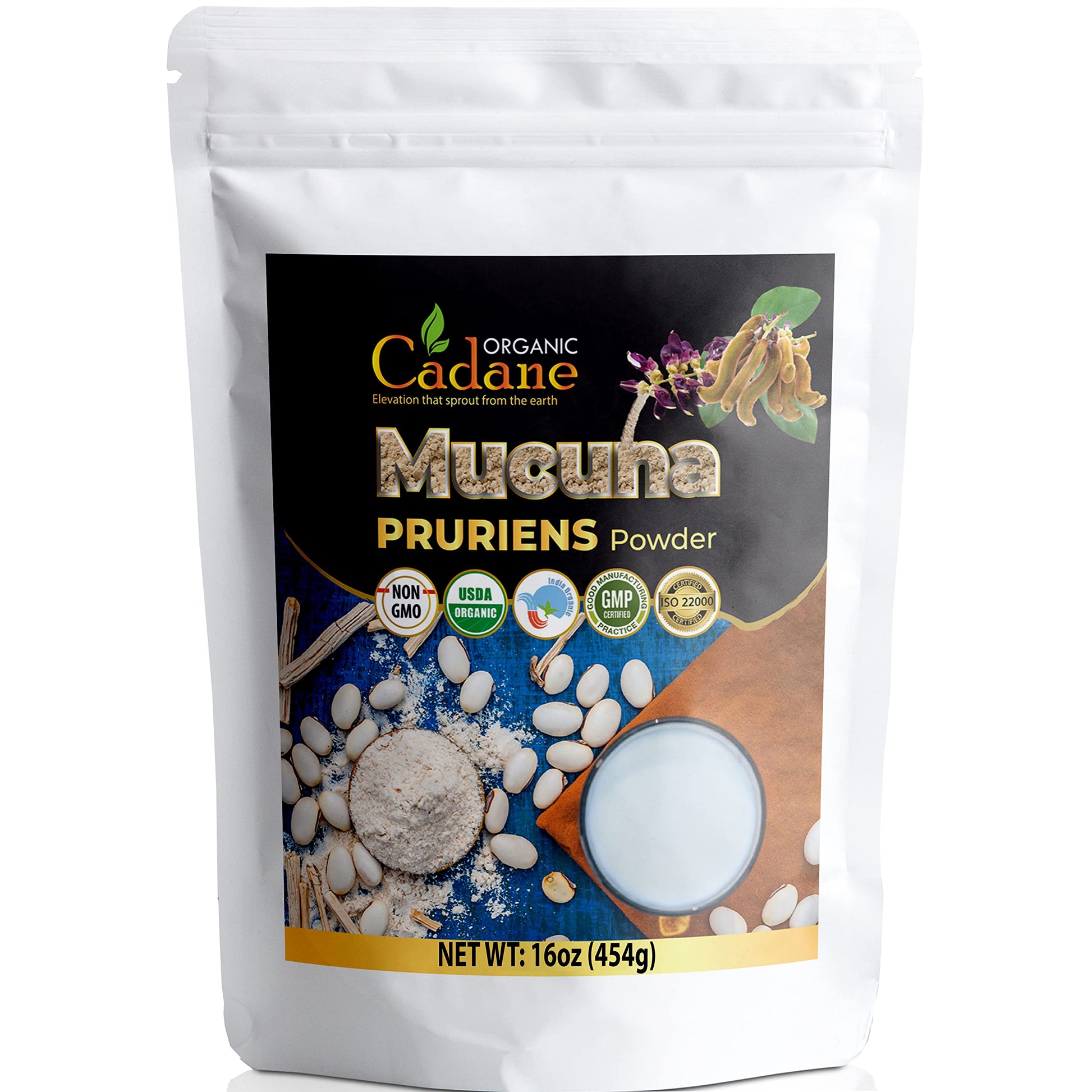 Organic Cadane Mucuna Pruriens Powder 1 Pound