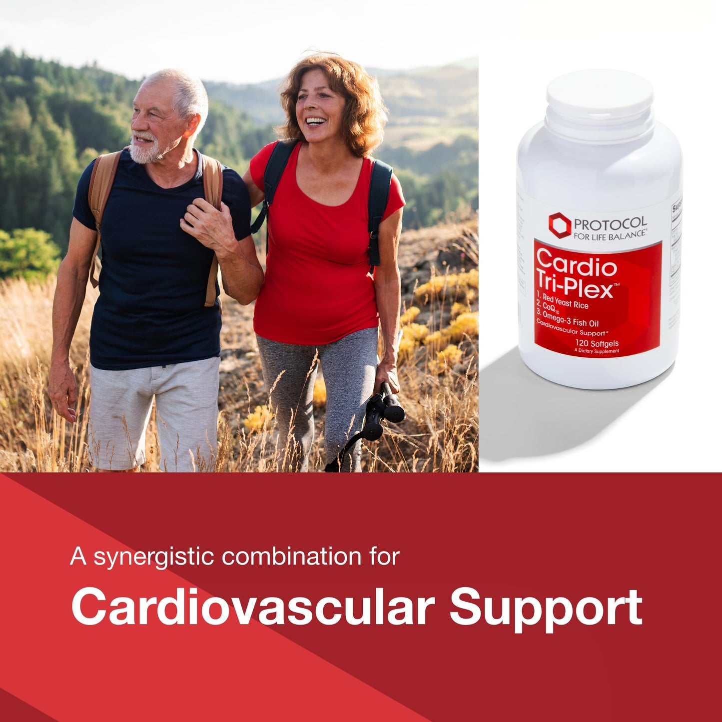 PROTOCOL FOR LIFE BALANCE Cardio Tri-Plex Heart Health Formula 120 Softgels