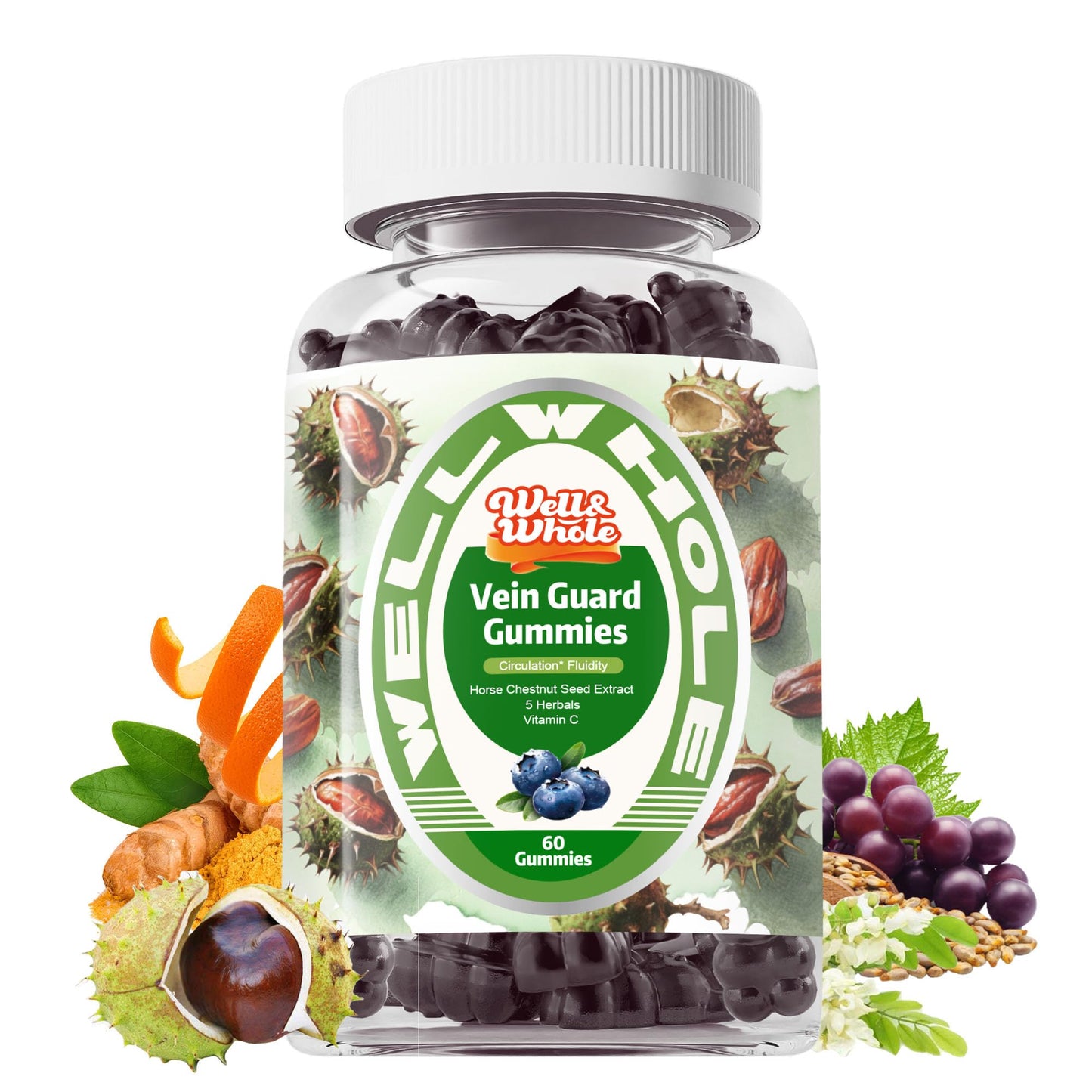 Well&Whole Horse Chestnut Extract Gummies, 60 Count