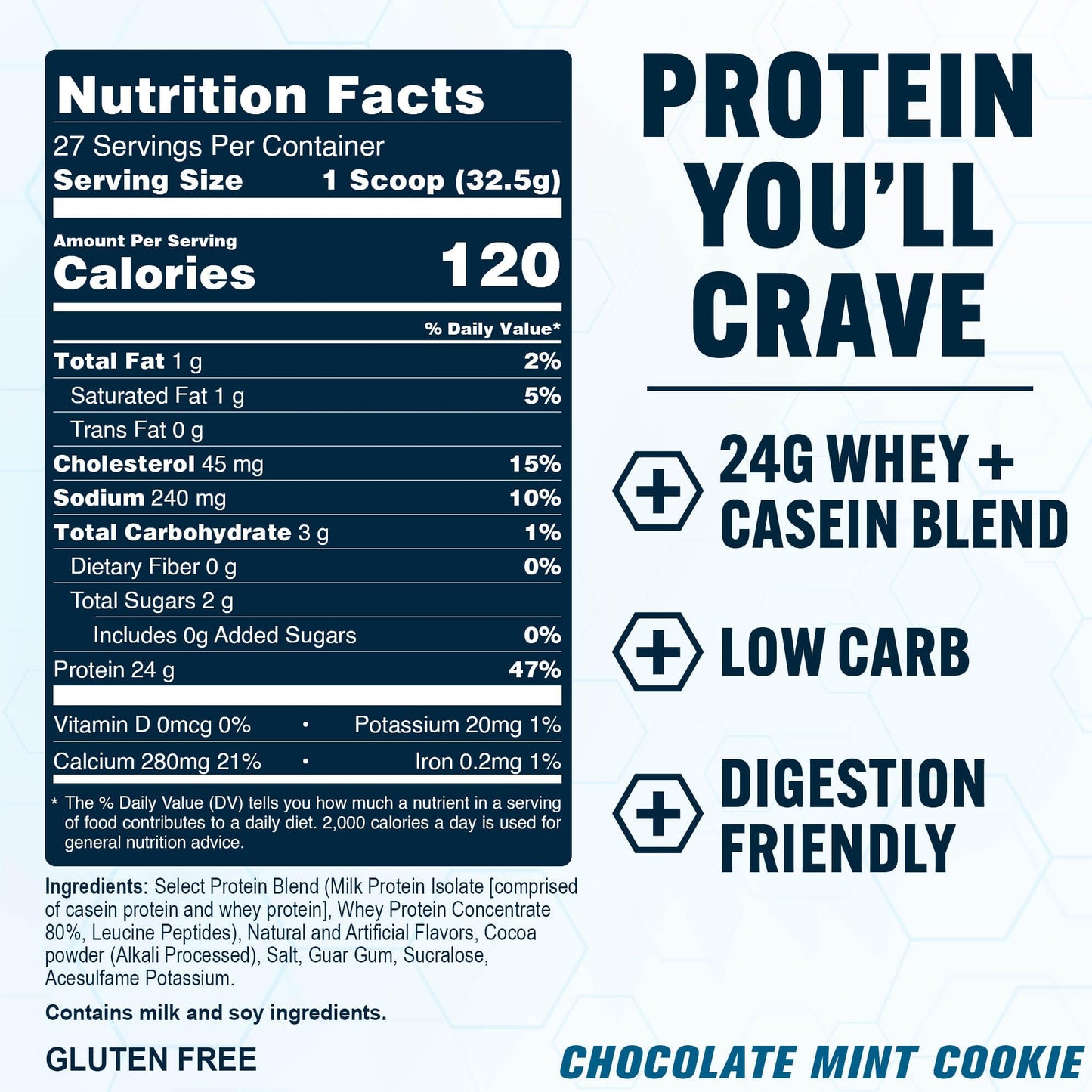 PEScience Select Protein Powder, Whey and Casein Blend, Powder, 27 Servings