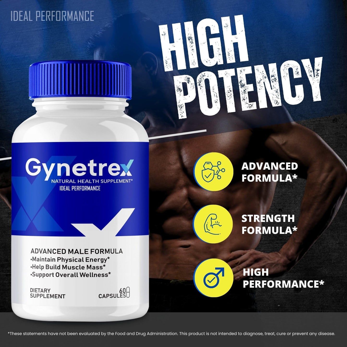 IDEAL PERFORMANCE Gynetrex Capsules, 120 Capsules