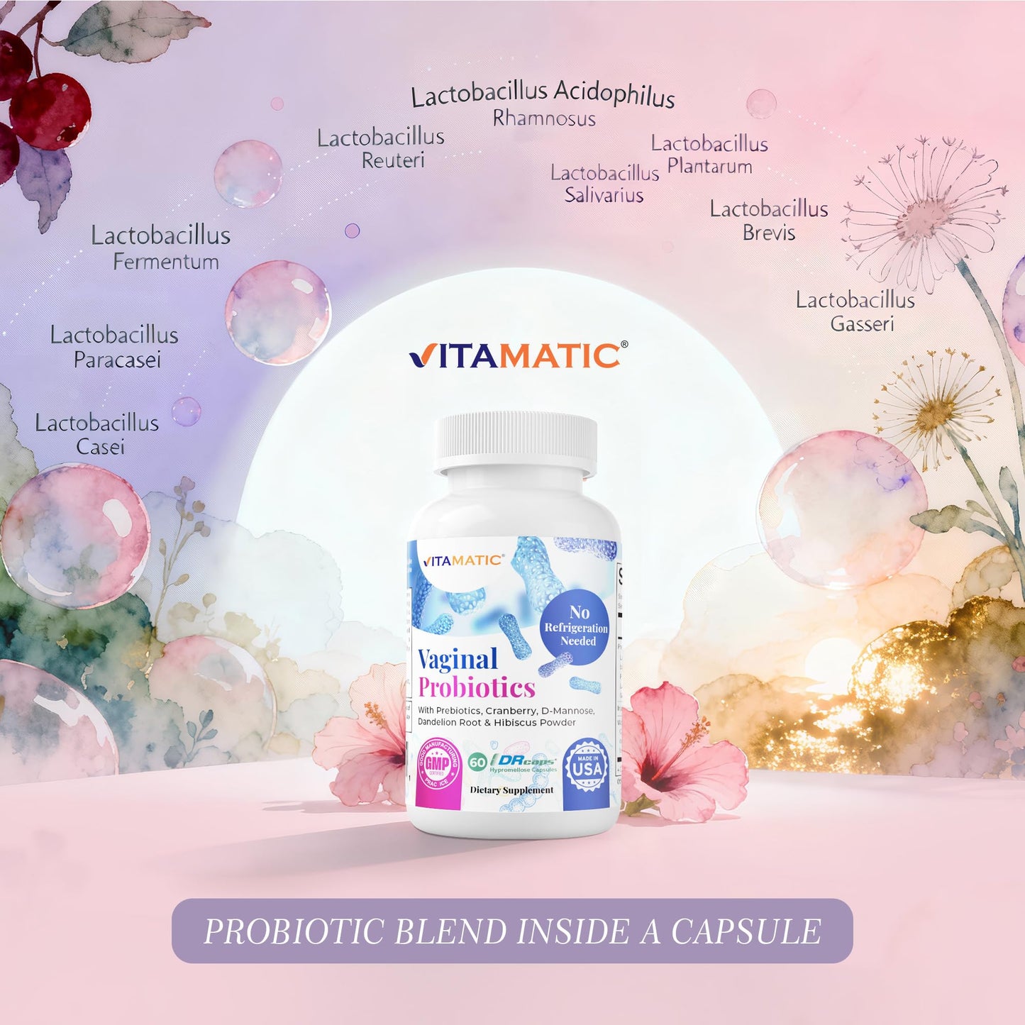 Vitamatic Vaginal Probiotics for Women 60 Capsules