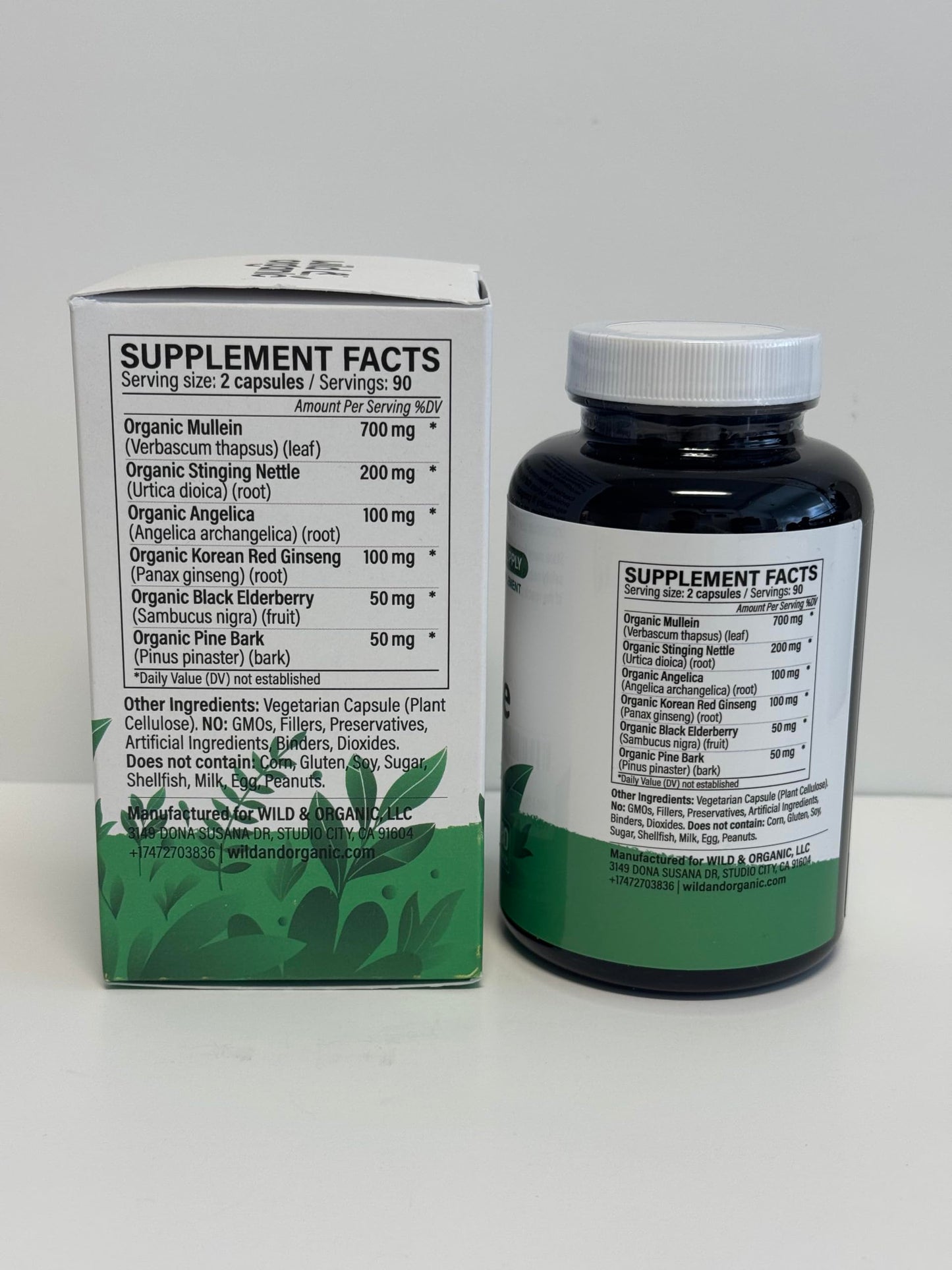 Wild & Organic Lung Cleanse Capsules 180 Count