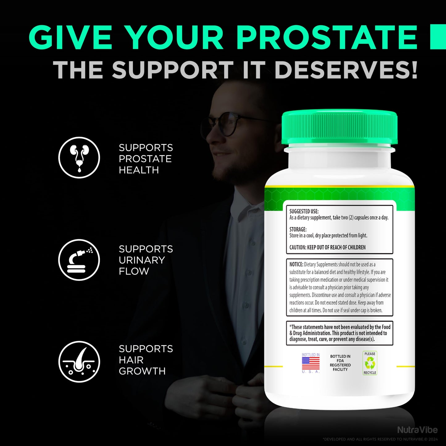 NutraVibe Prostafense 120 Capsules