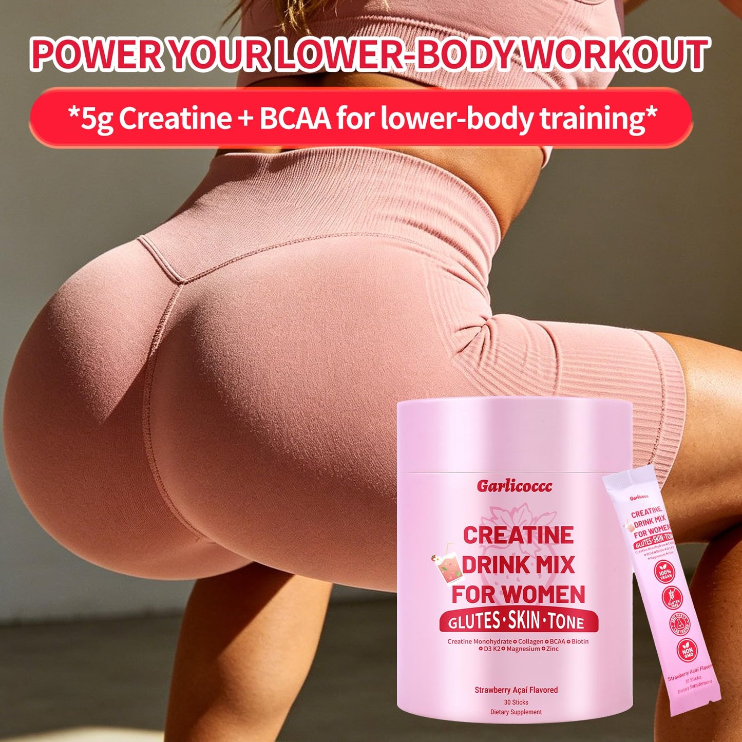 Garlicoccc Creatine for Women Powder 30
