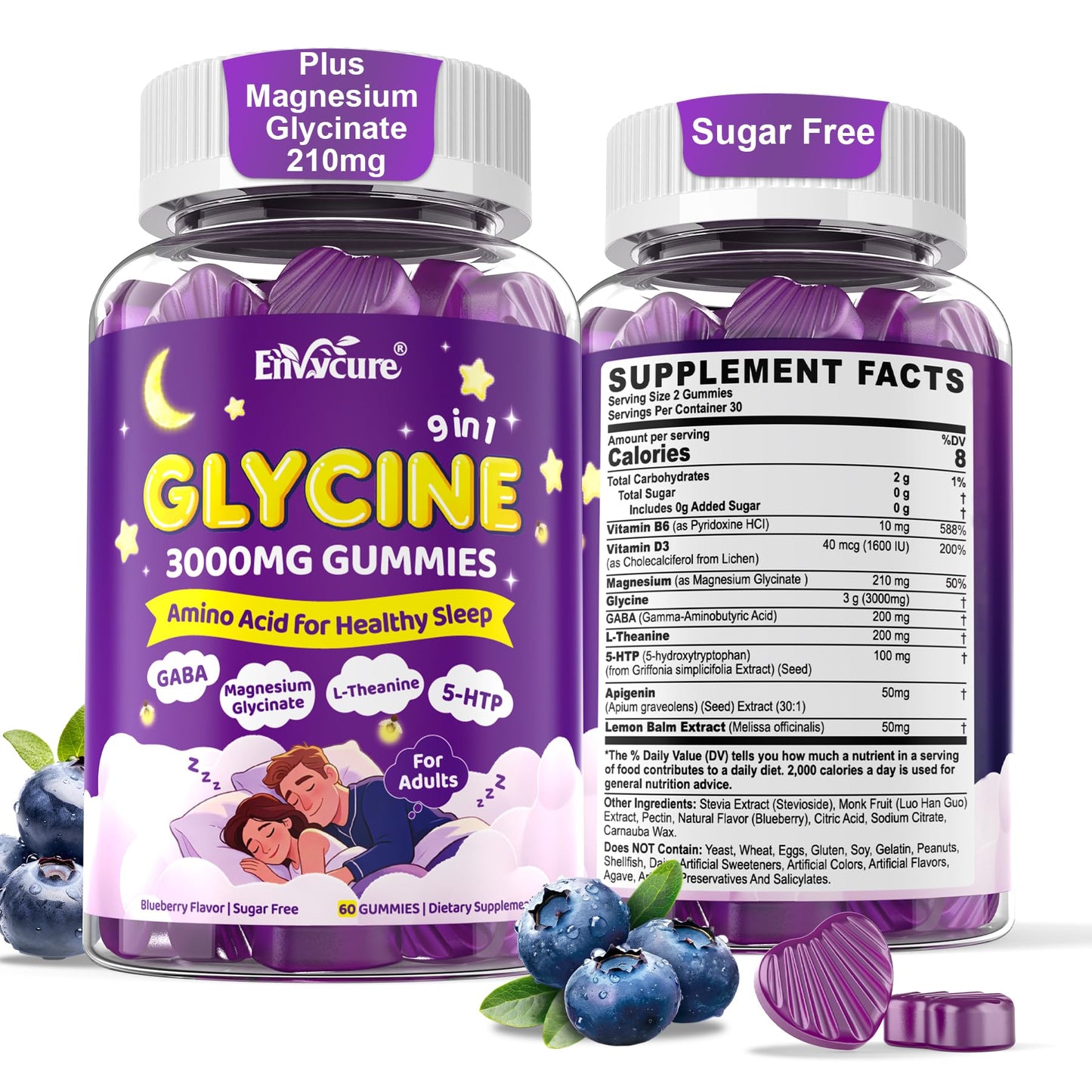 EnvyCure Glycine Gummies Gummy 120 Count