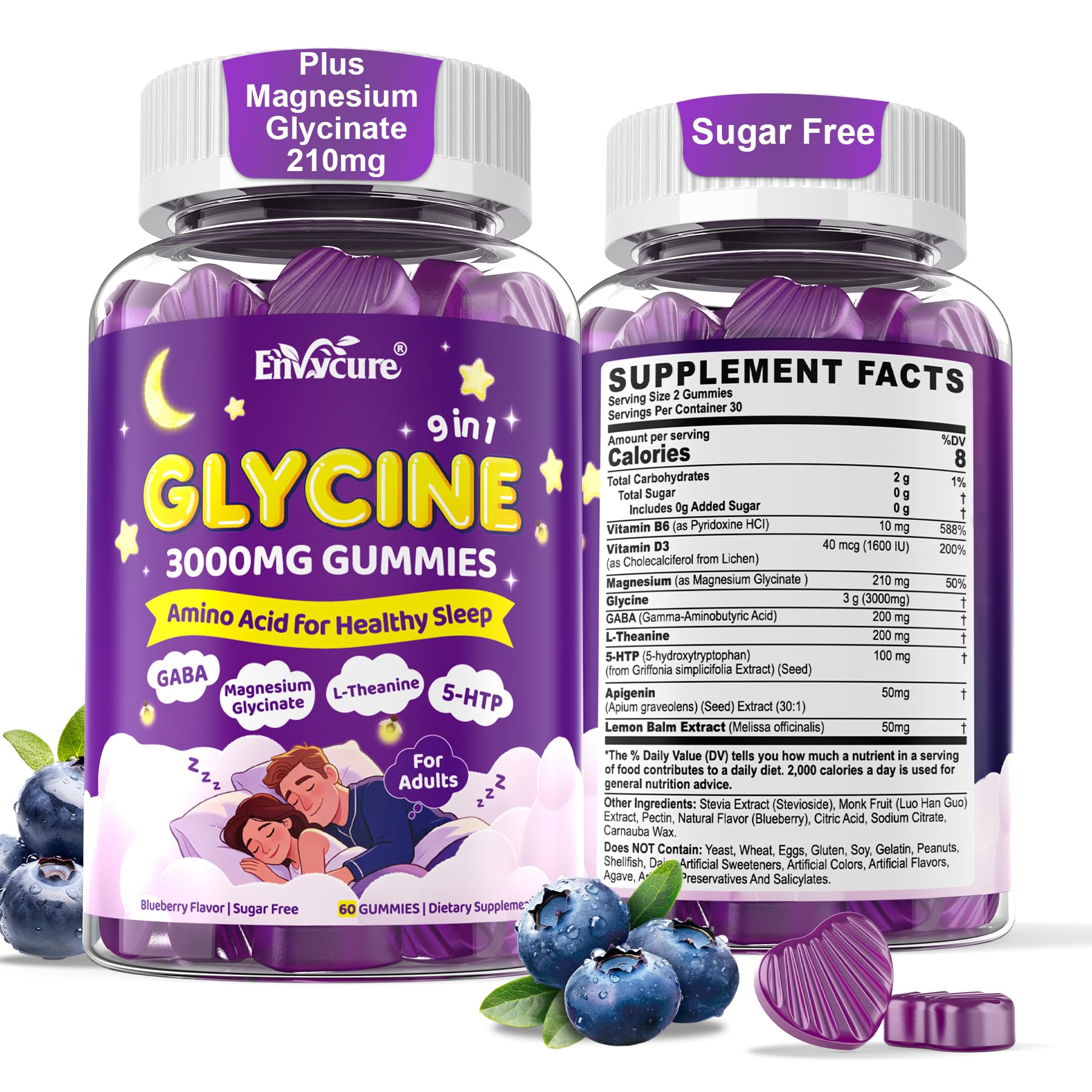 EnvyCure Glycine Gummies Gummy 120 Count