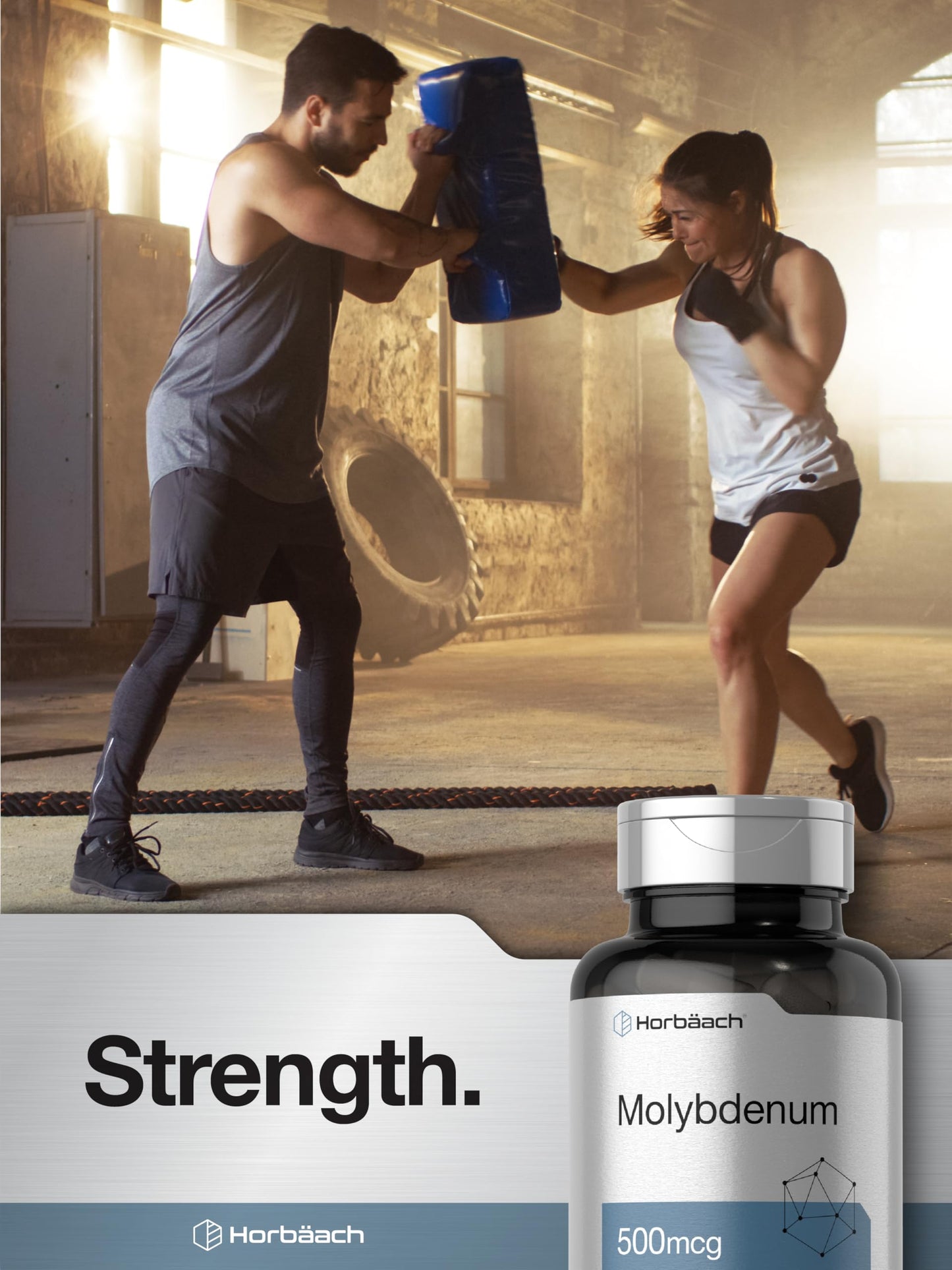 Horbäach Molybdenum Supplement 500mcg Capsules, 200 Capsules