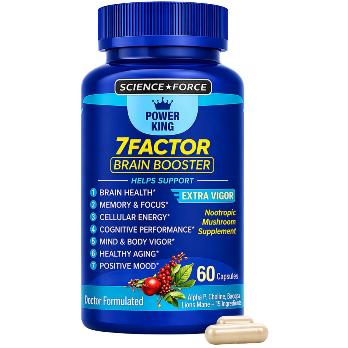 Science Force Brain Health Nootropic Capsules 60 Count