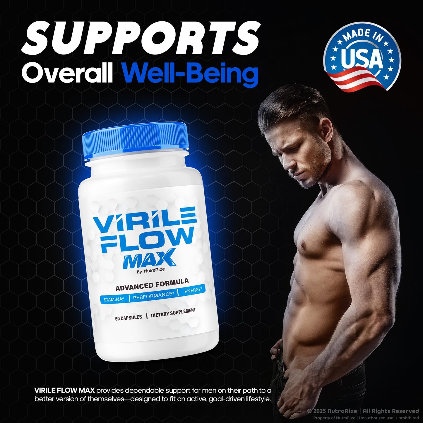 NutraRize Virile Flow Max 300 Capsules