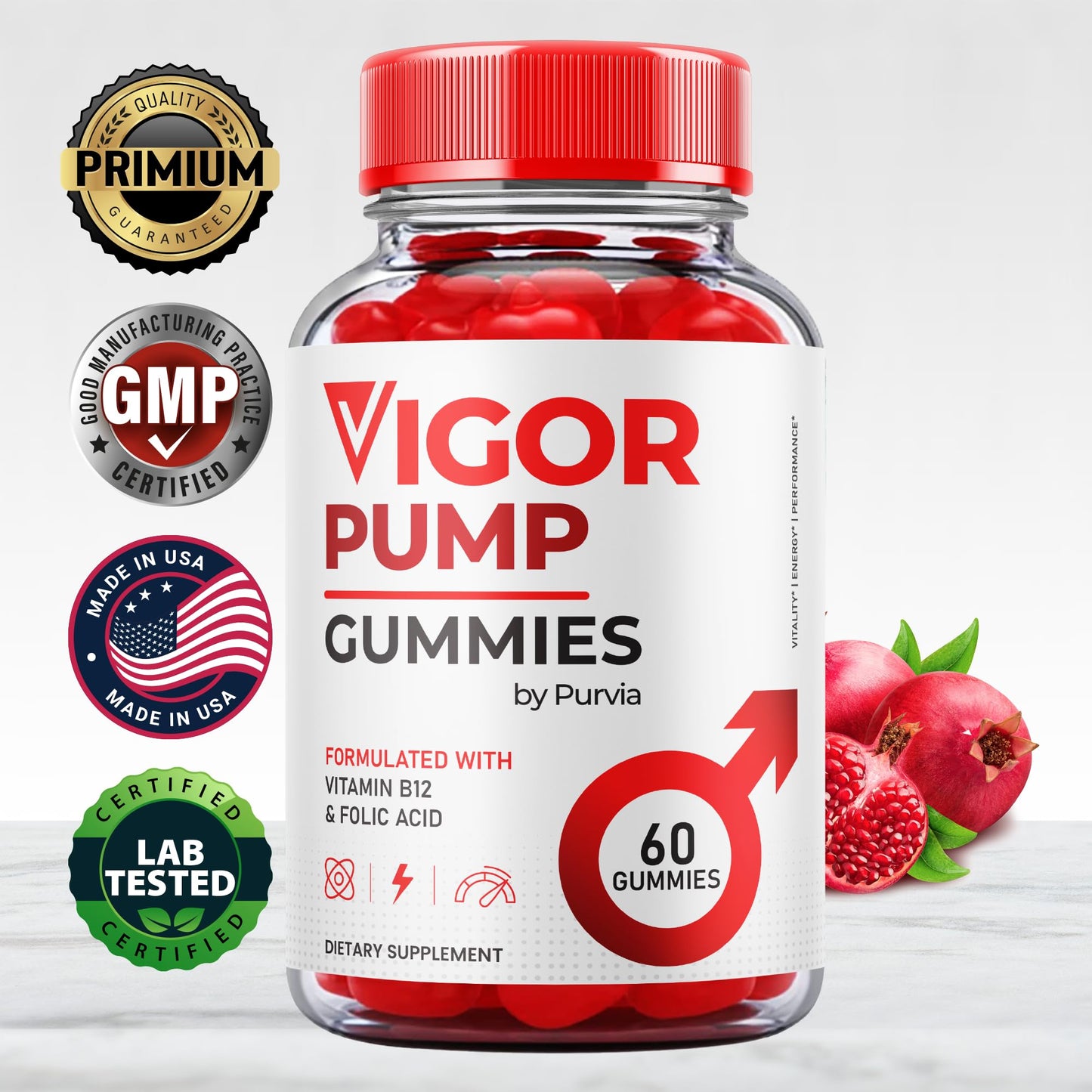 Purvia Vigor Pump Gummies Gummy 300 Count