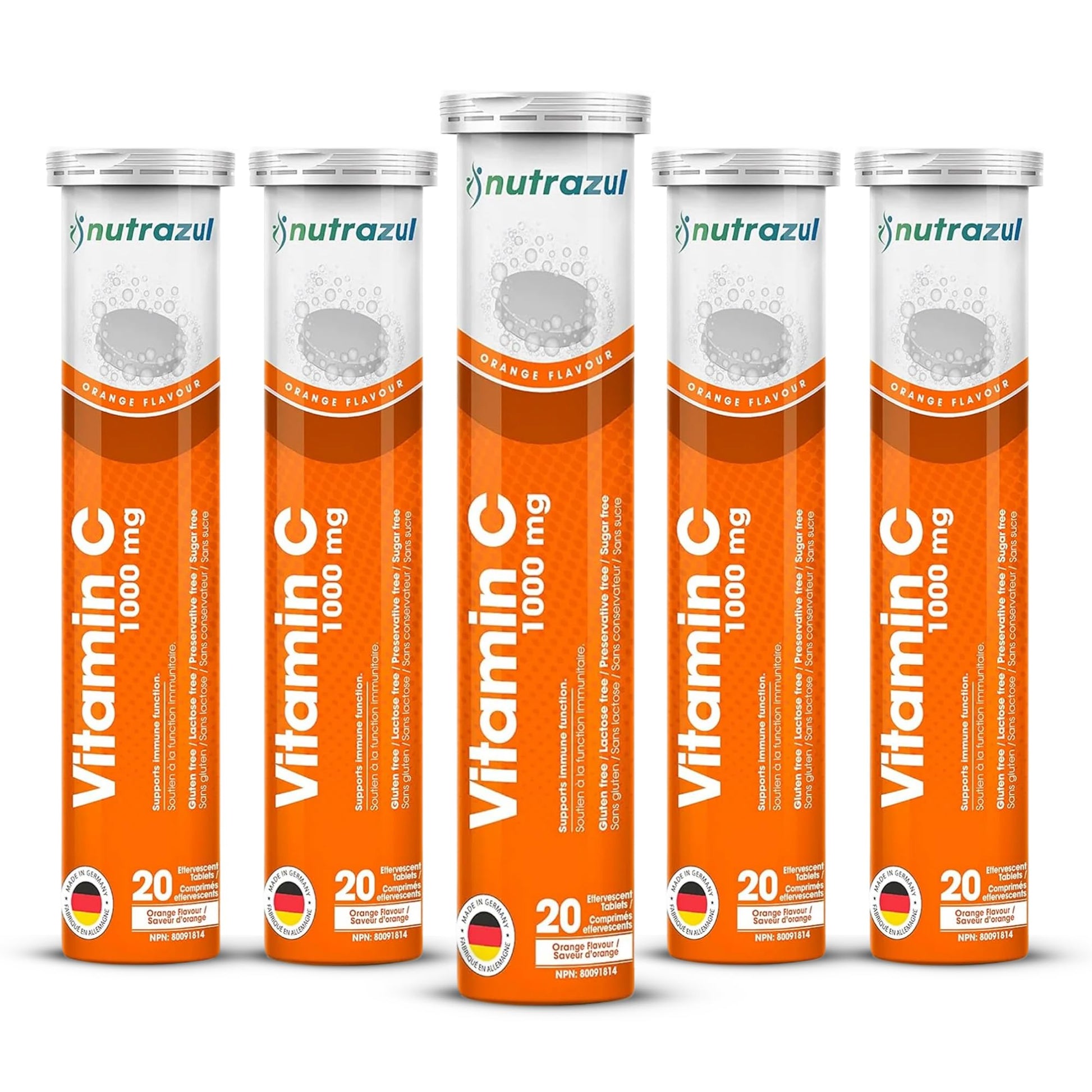 nutrazul Vitamin C 1000mg Effervescent Tablet, 100 Count