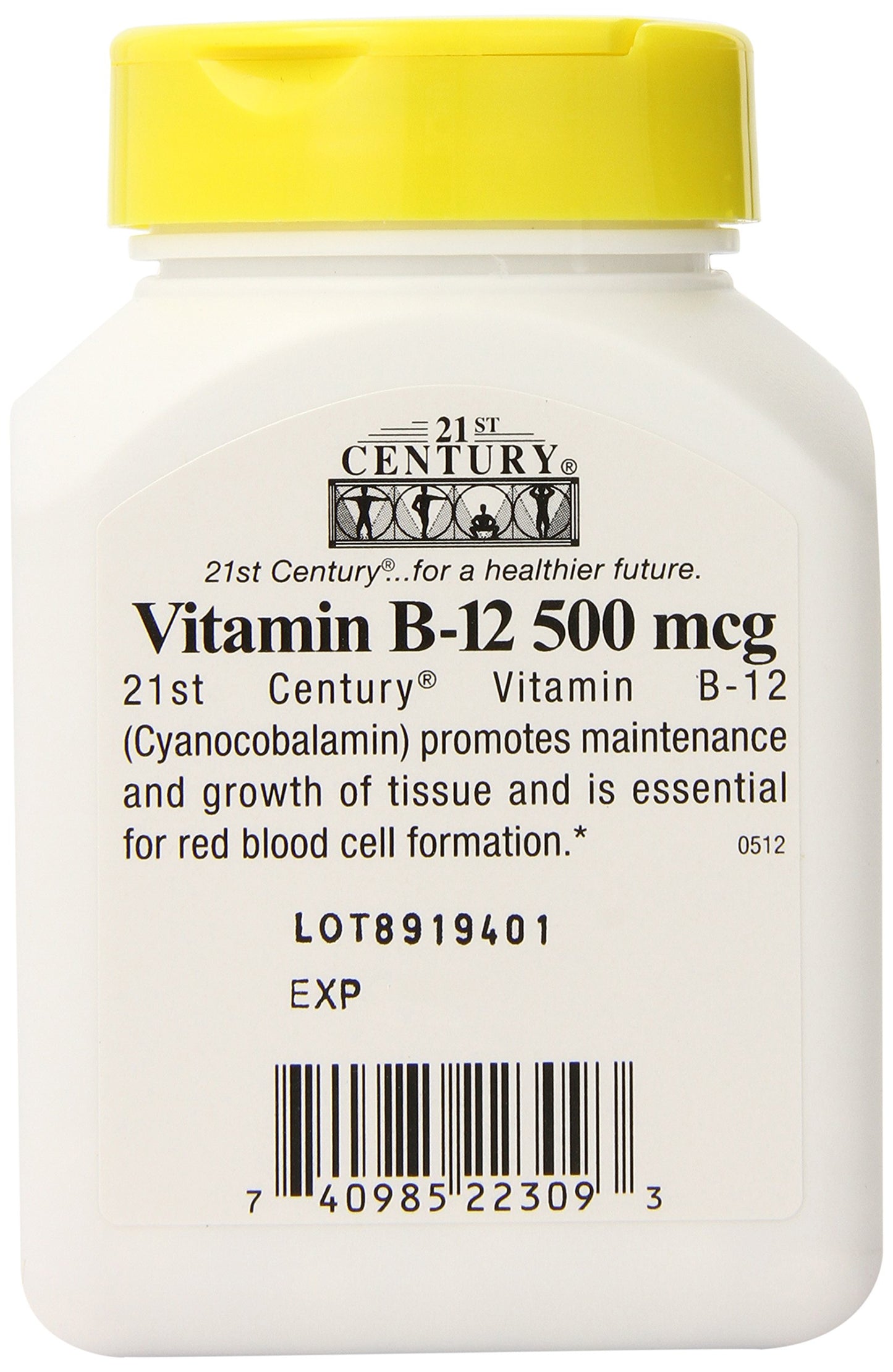 21st Century B-12 500 mcg Tablets, 330 Tablets