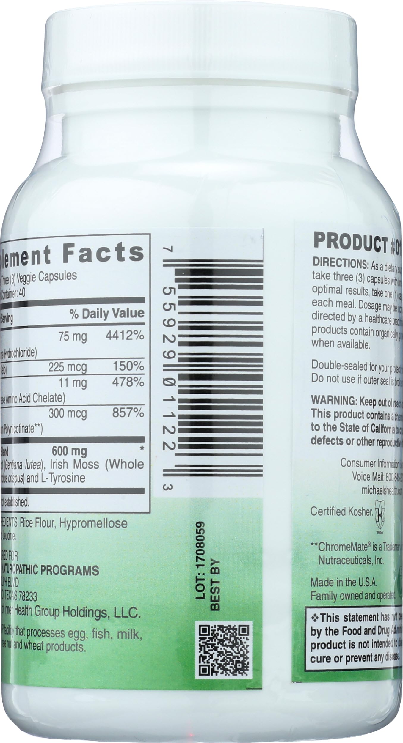 MICHAEL'S Thyroid Factors Capsules 120 Count