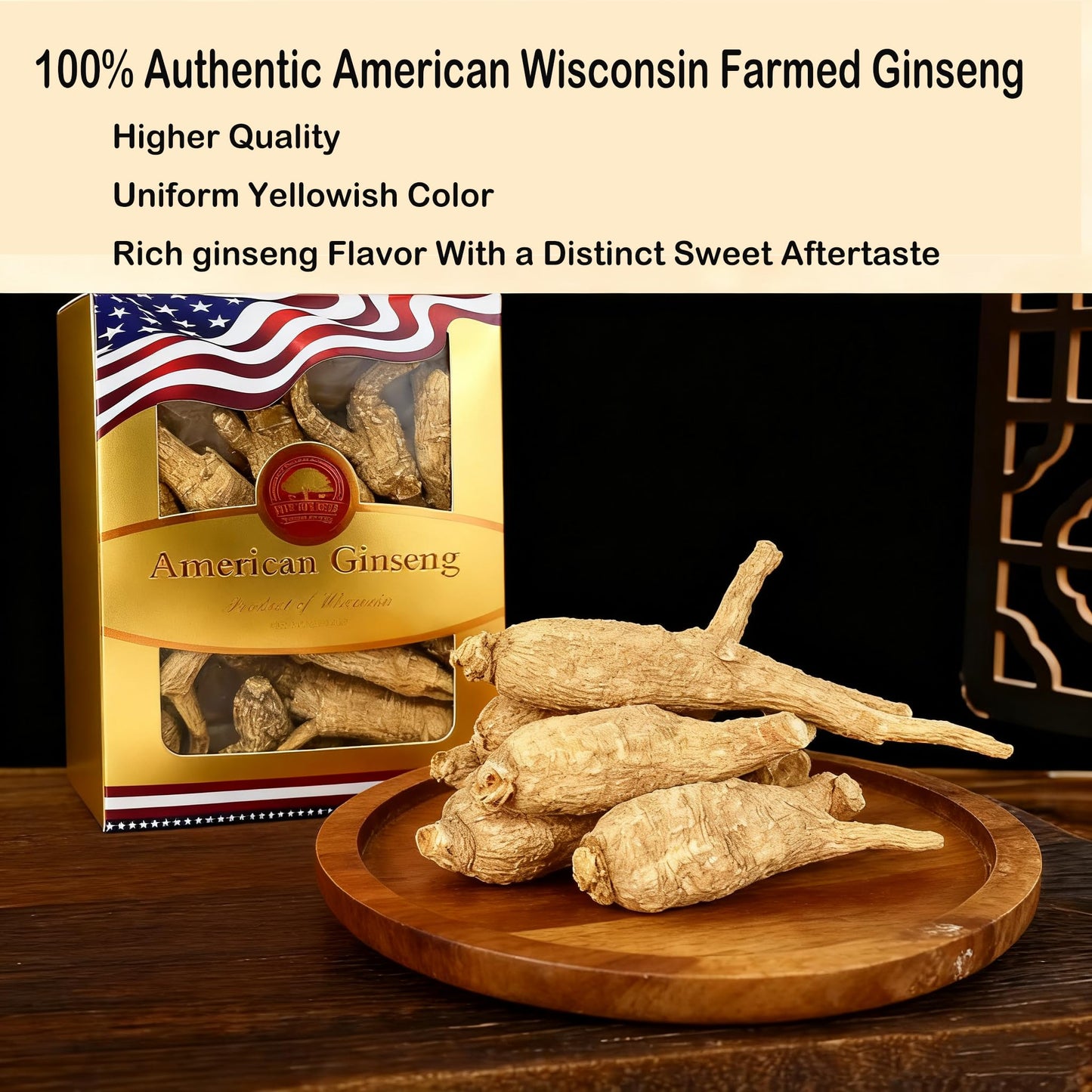 DABC OAK LAND American Wisconsin Ginseng Root 4 Tablets