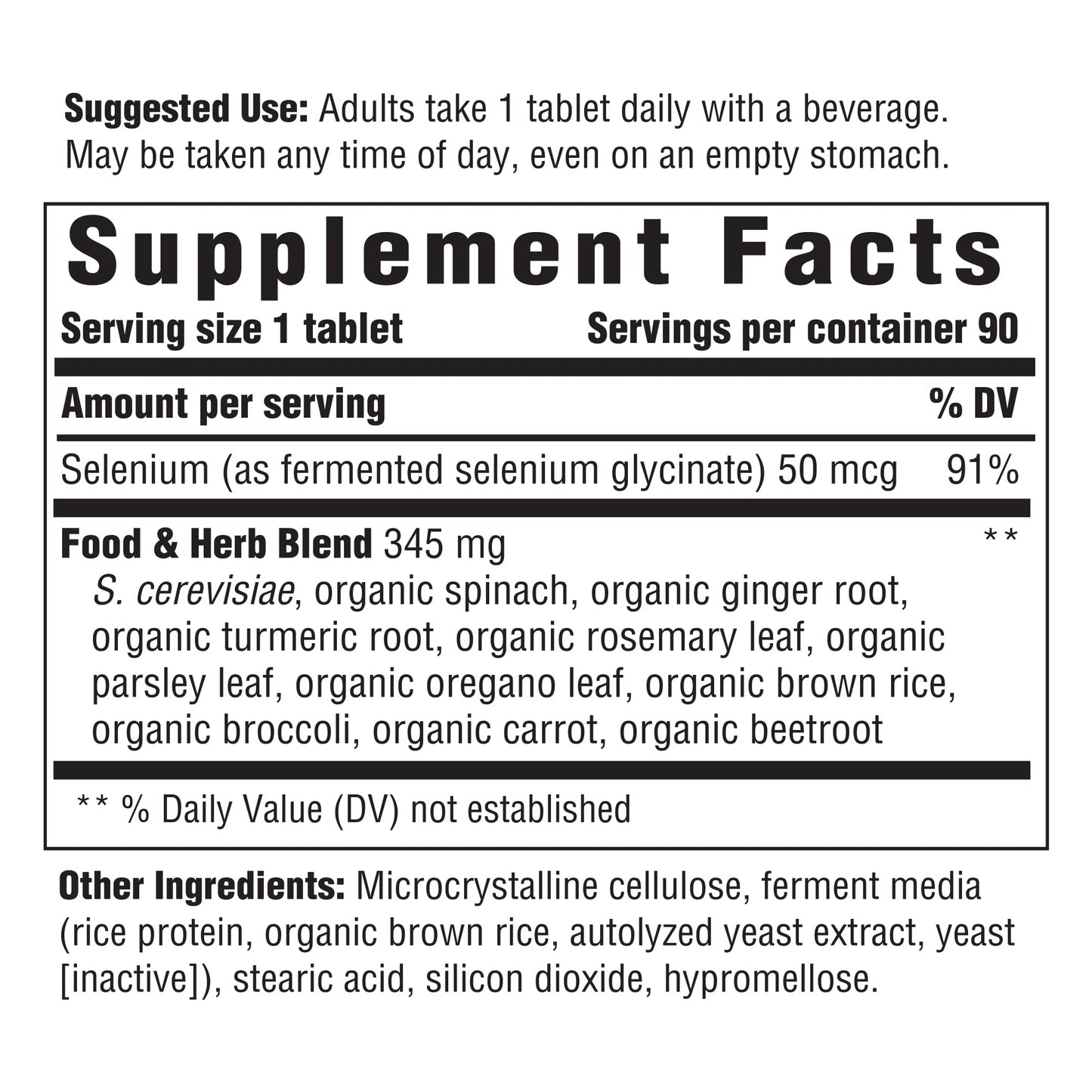 Innate Response Formulas Selenium Supplement Tablets, 90 Count