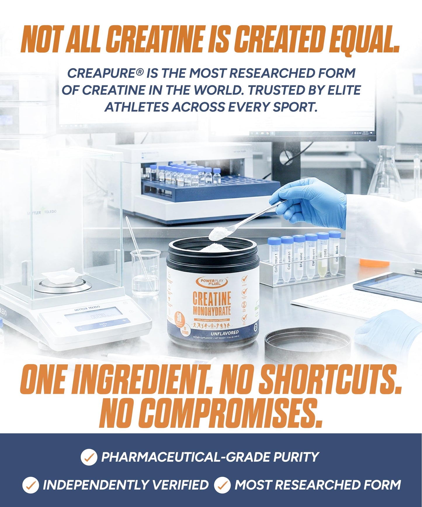 POWER PLAY FUEL Micronized Creatine Monohydrate Powder, 1.1 Pound