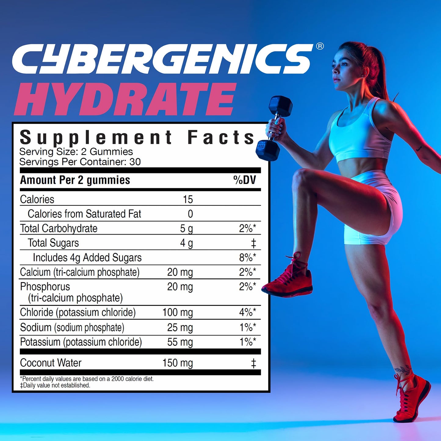 Cybergenics Hydrate Gummies 60 Gummies