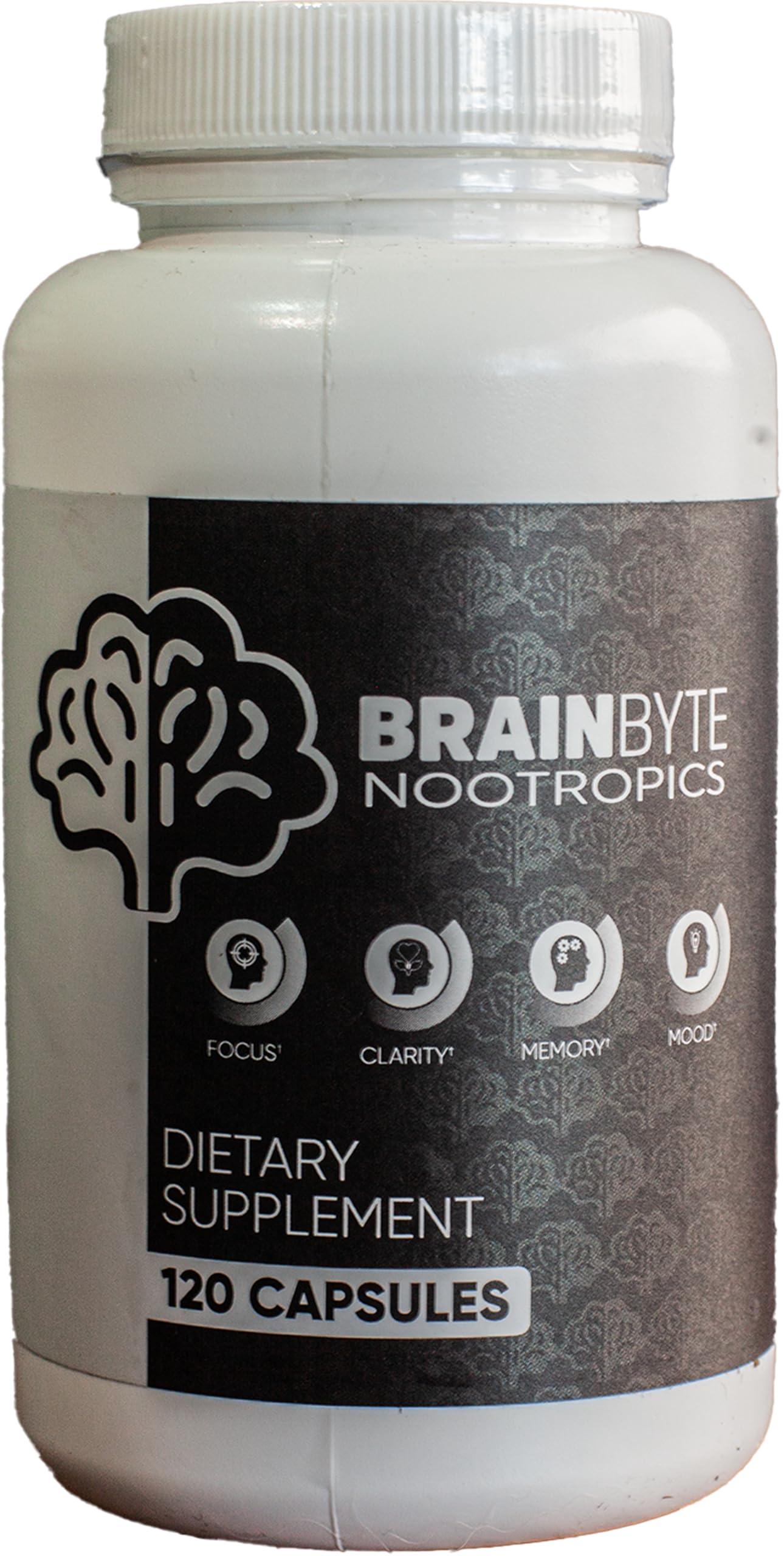 BrainByte Nootropics All-in-One Nootropic Supplement for Men & Women Capsule 120 Count