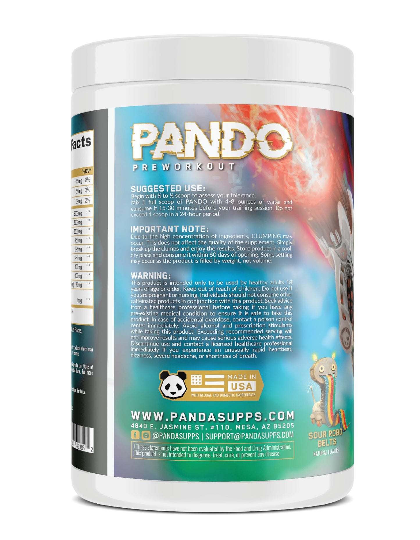 Underground Bio Labs Pando Pre-Workout Powder 15