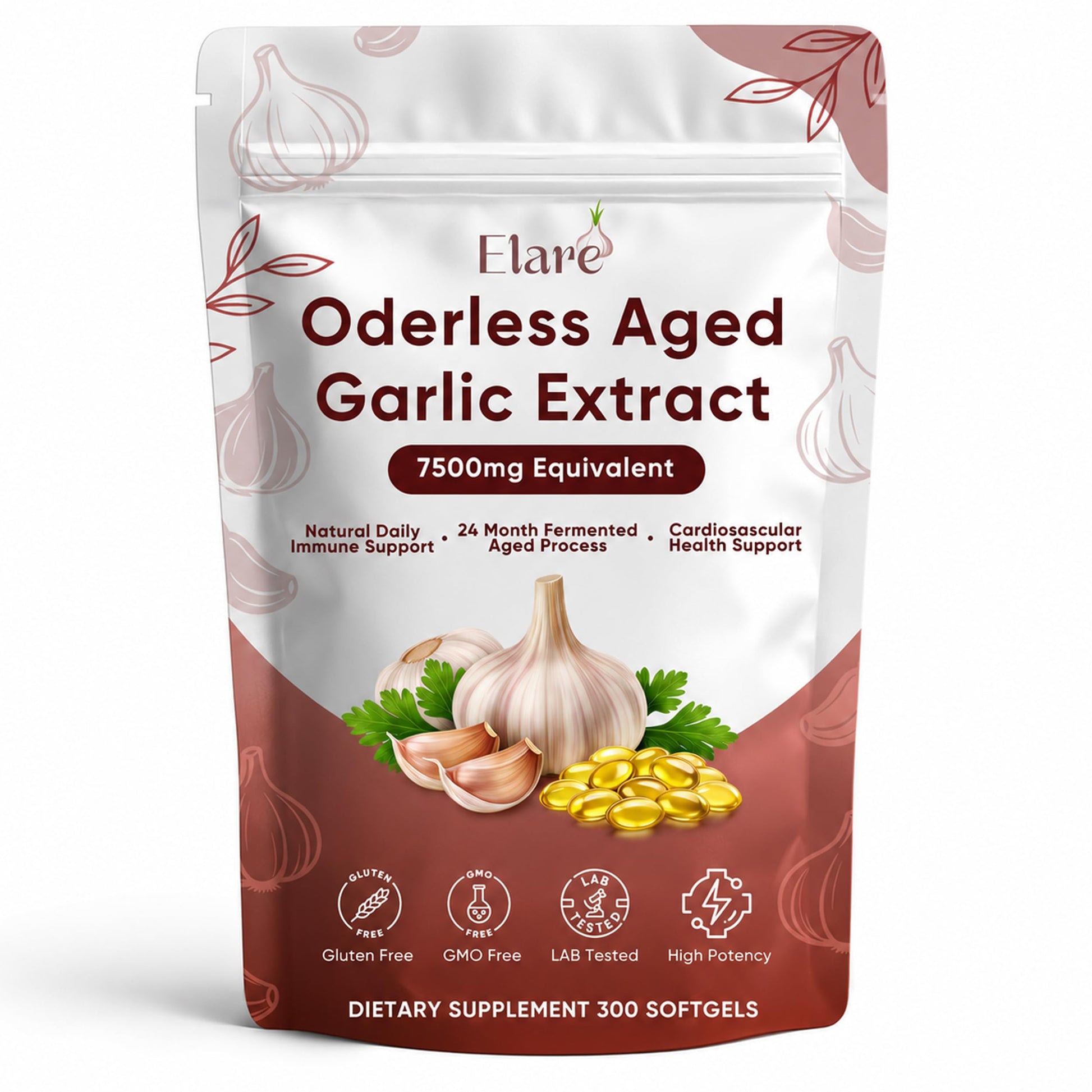 ELARE Aged Garlic Extract Softgels 1 Count
