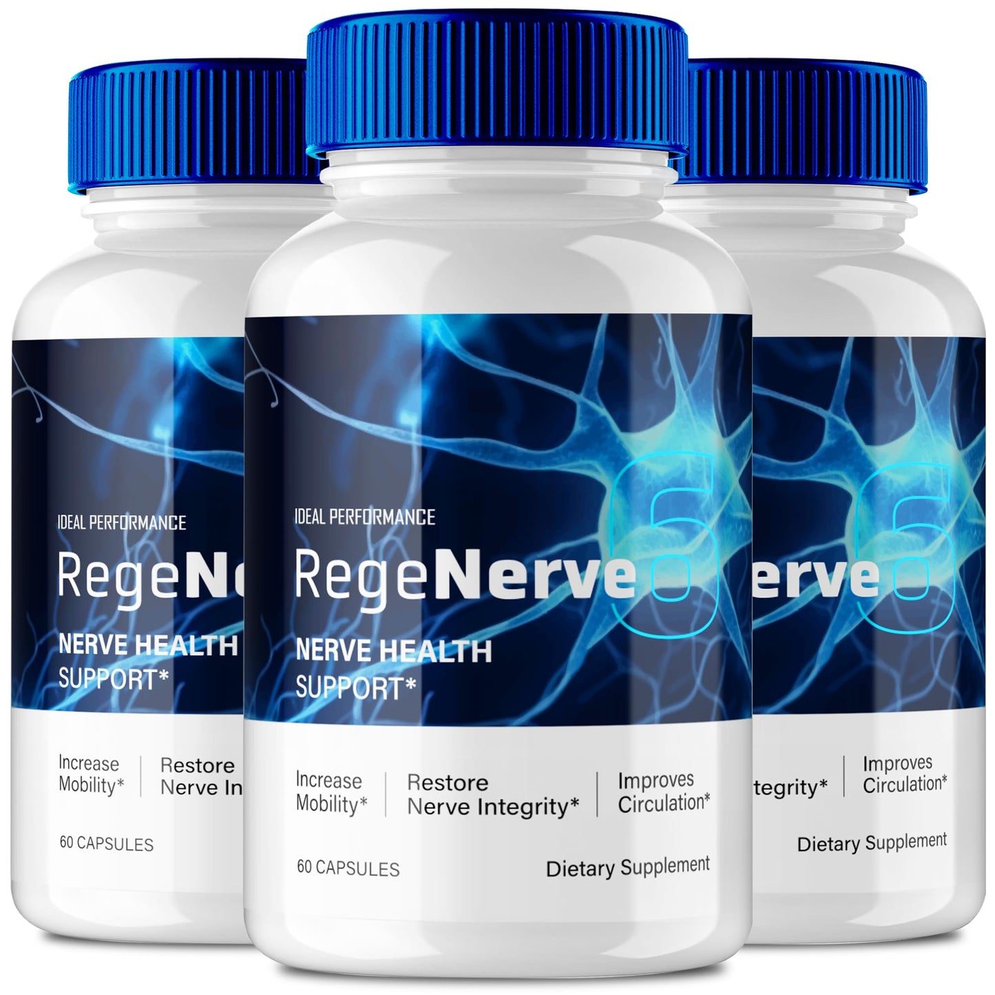 IDEAL PERFORMANCE Regenerve Nerve Health Supplement Capsules 180 Count