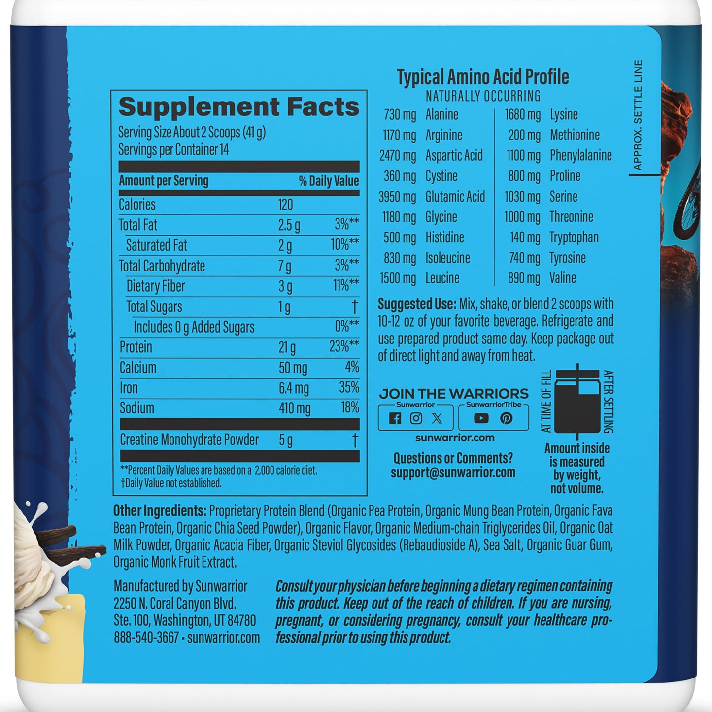 Sunwarrior Warrior Blend Strength Plant-Based Protein Powder 20