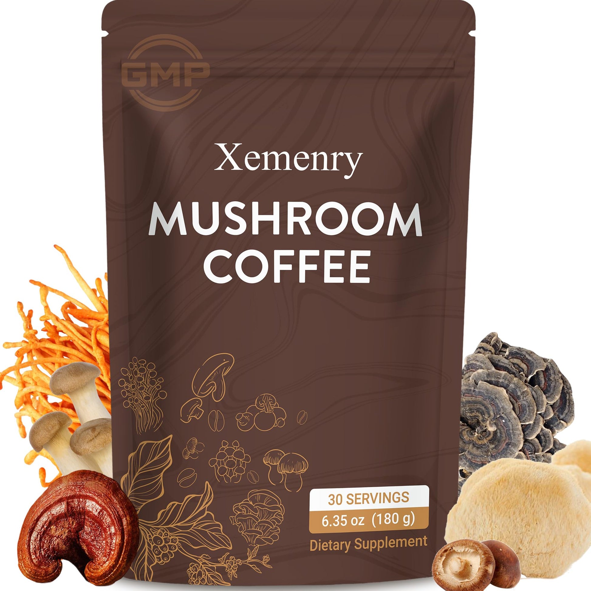 Xemenry Mushroom Coffee Powder 6.35 oz