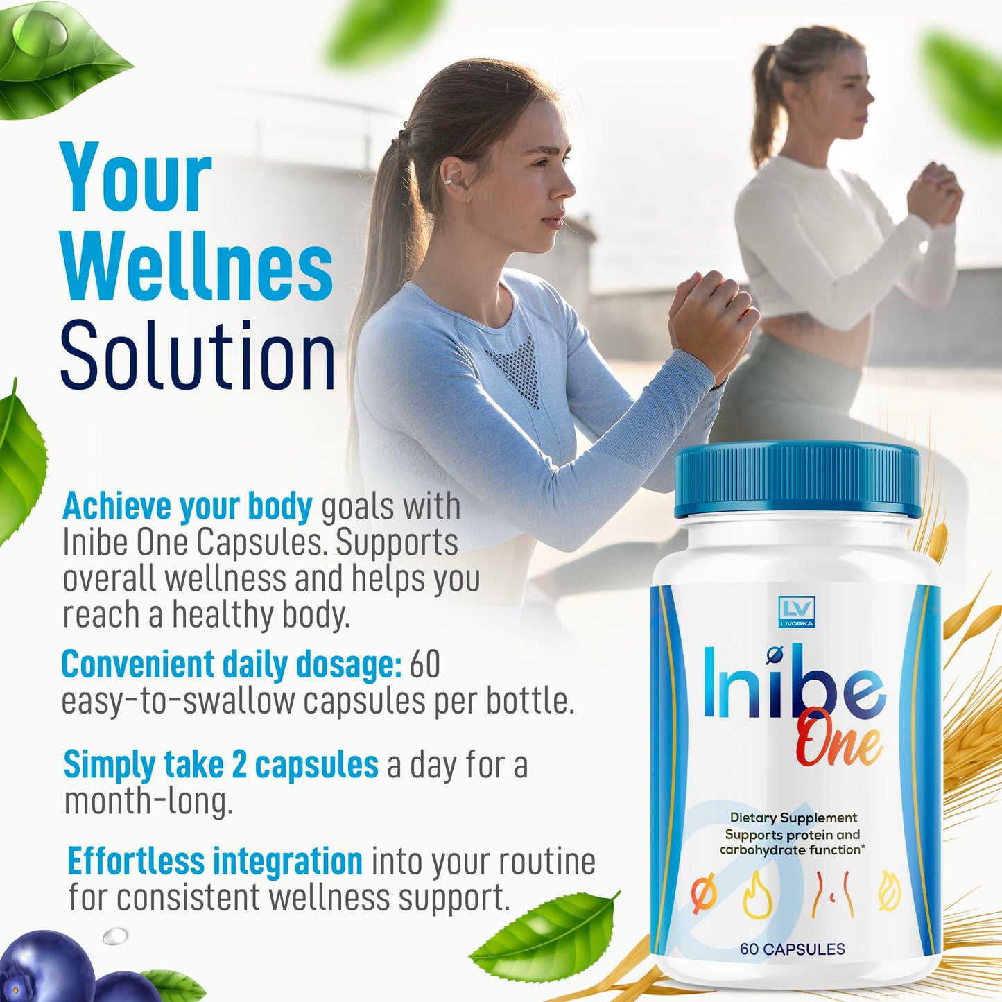 LIVORKA Inibe One Advanced Formula Capsules, 60 Count