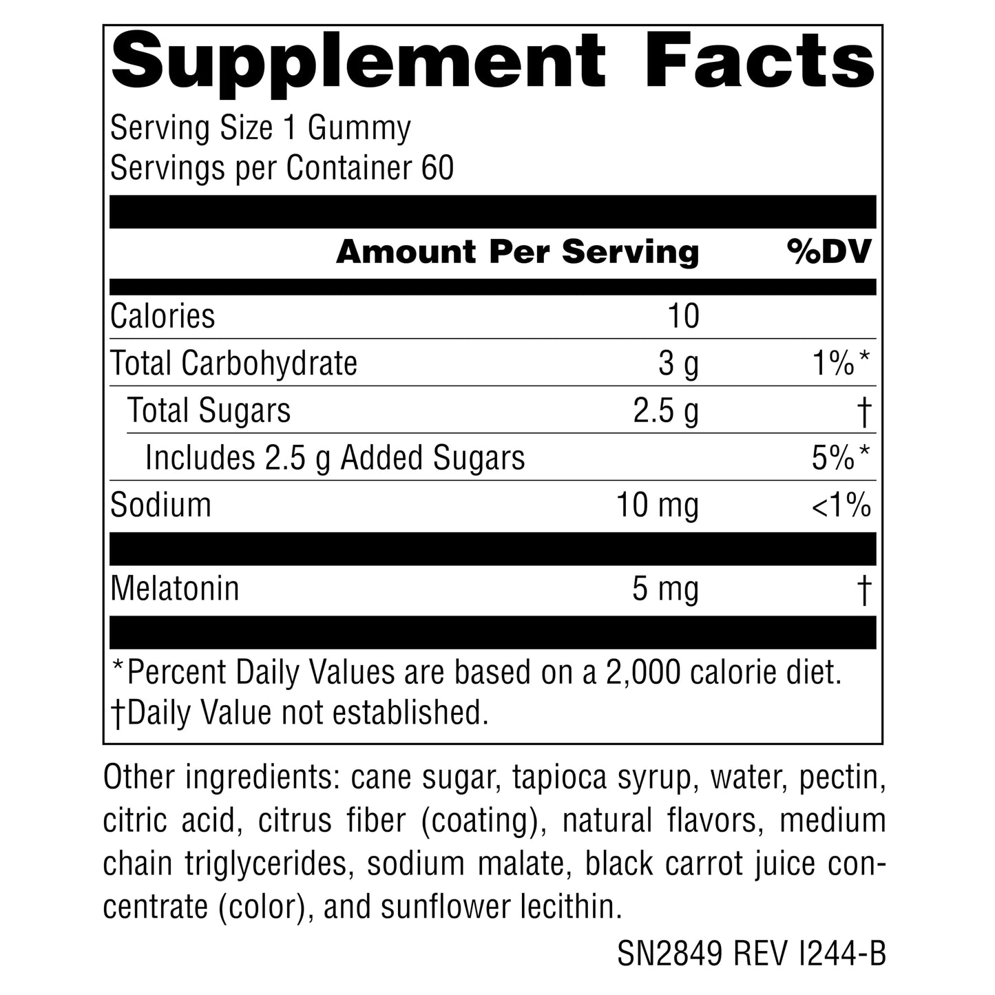 Source Naturals Sleep Science Melatonin 5 mg Gummies, 60