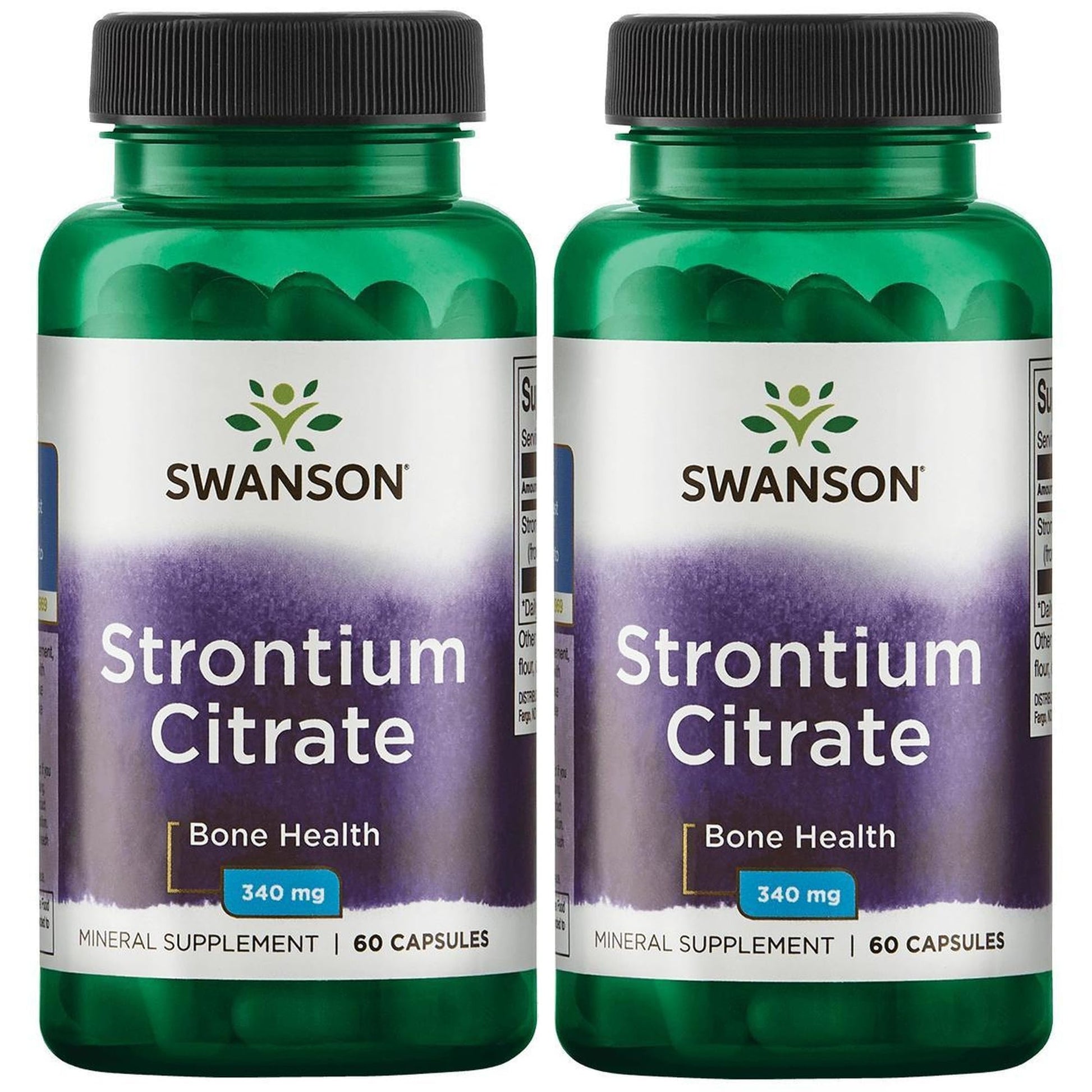 Swanson Premium Brand Strontium Citrate 340 mg Capsules 120