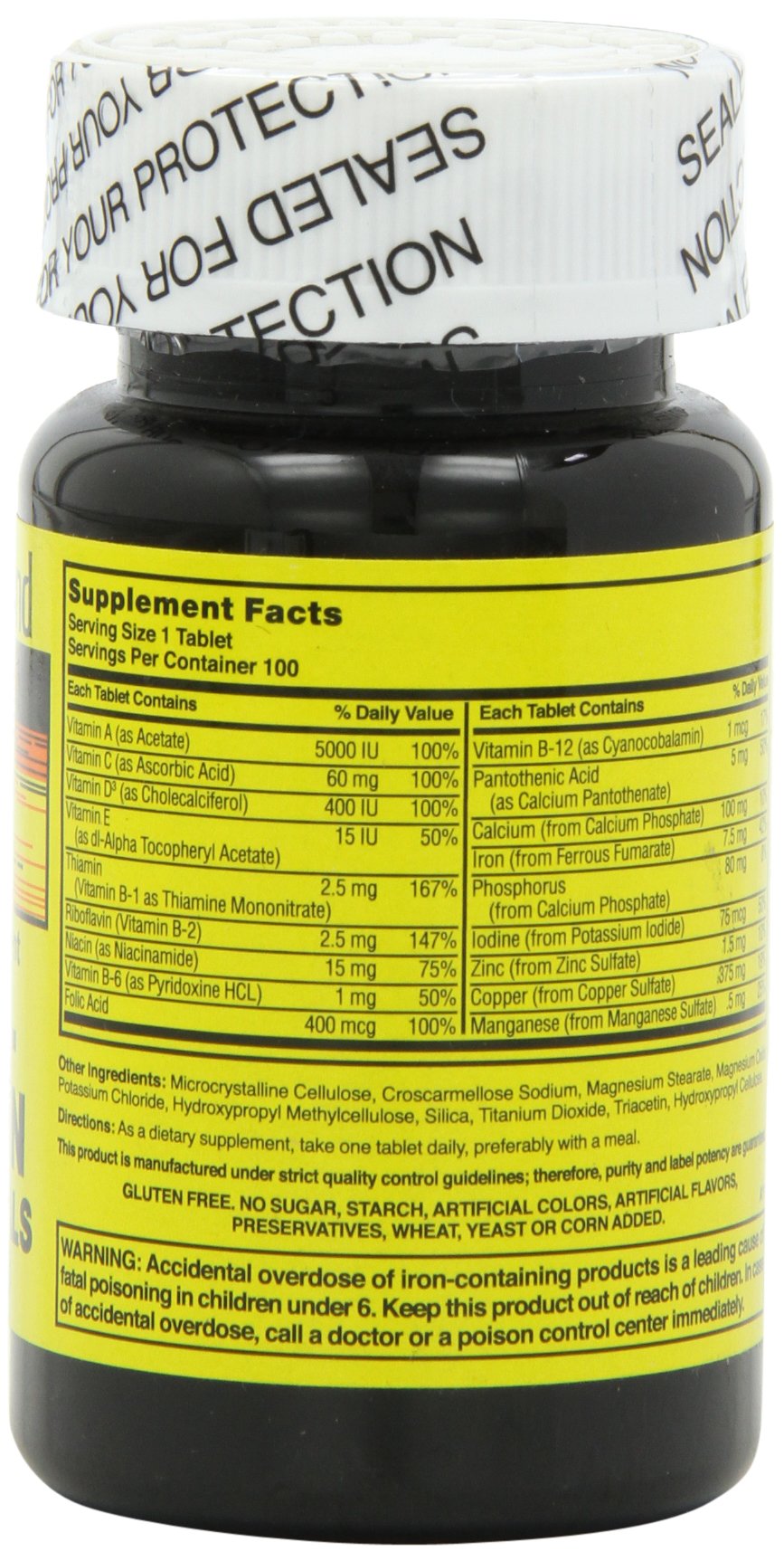 Nature's Blend NAT B Multivitamin & MIN TB Tablets, 100 Count
