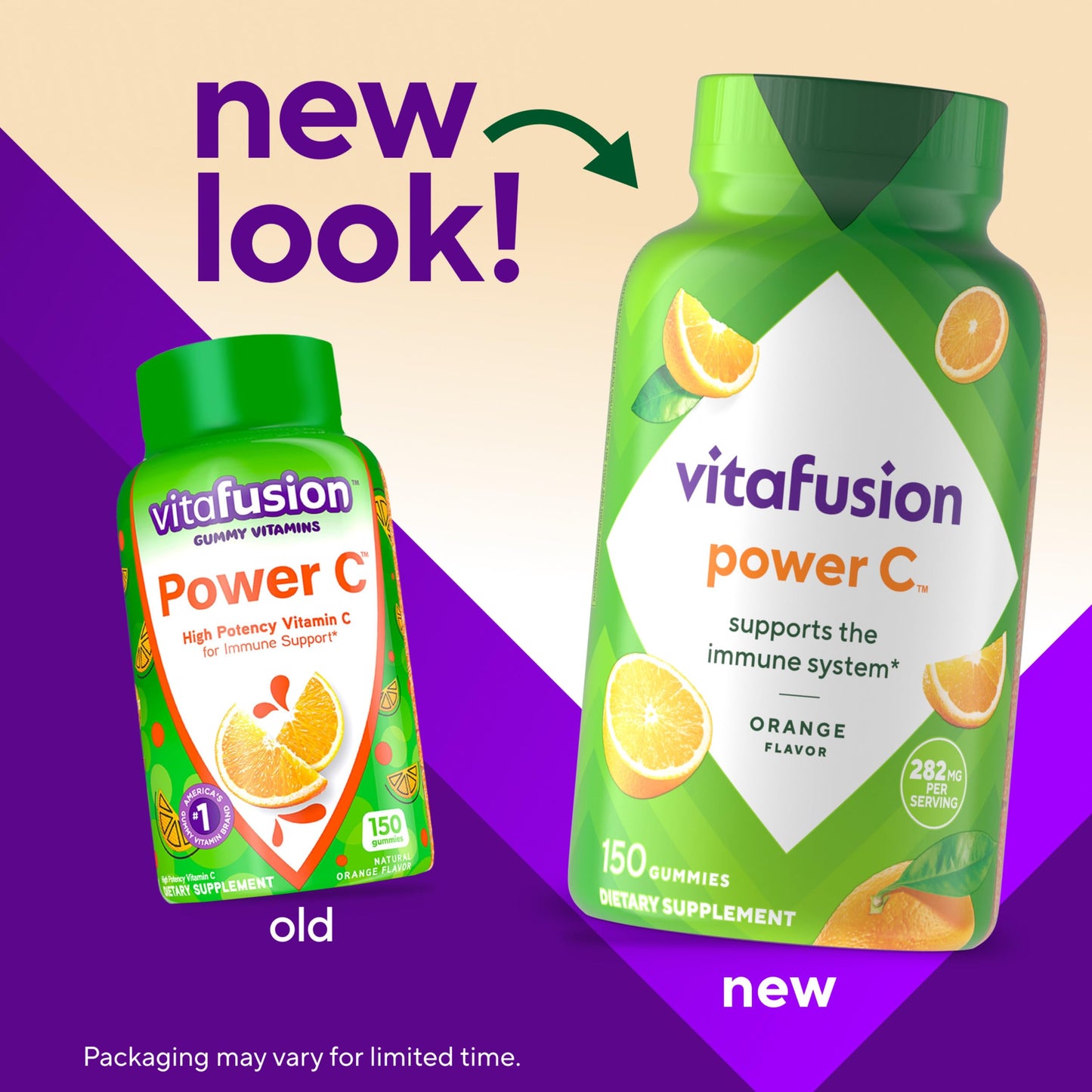 Vitafusion Power C Vitamin C Gummies for Immune Support, 150 Gummies