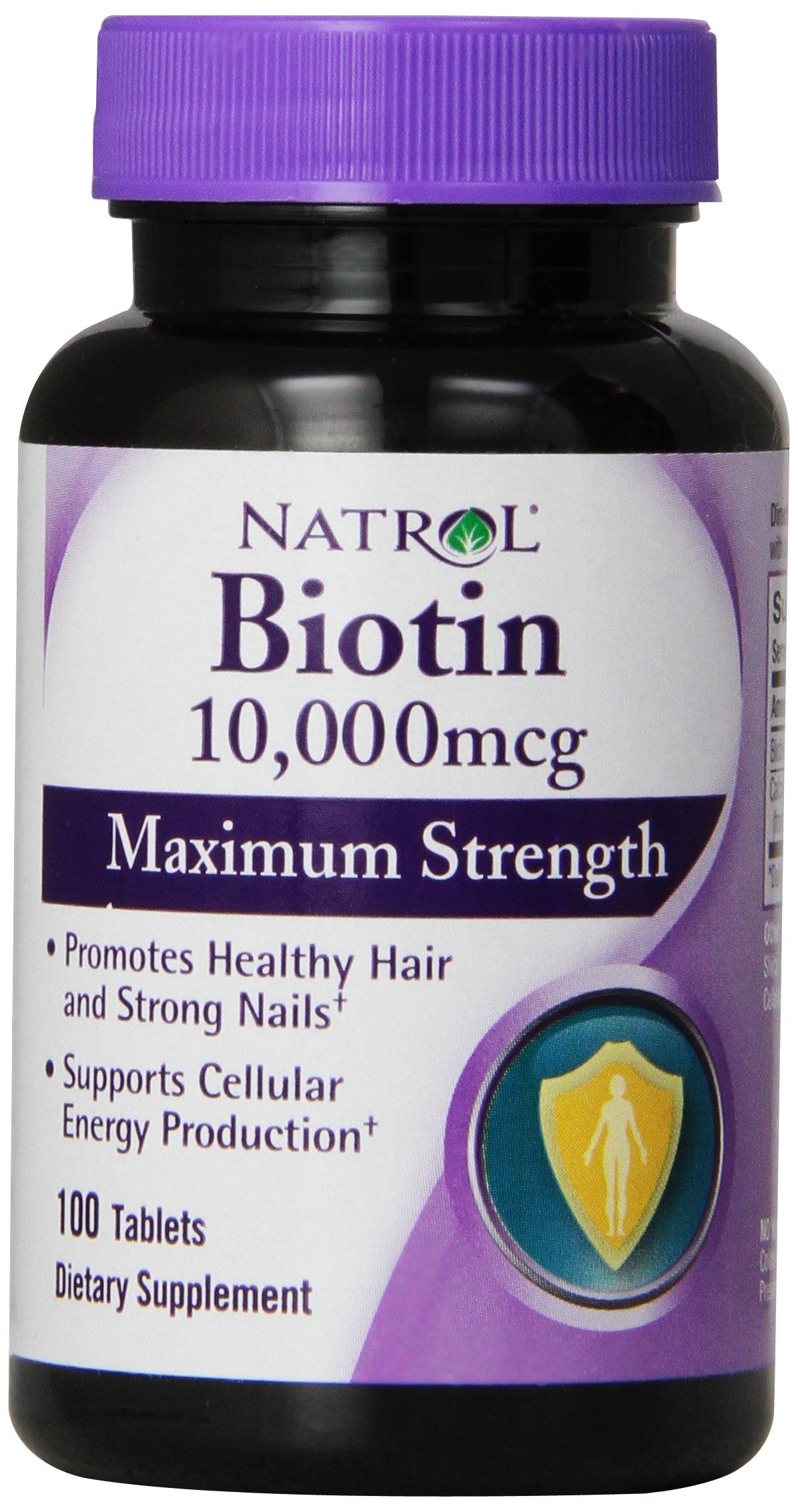 Natrol Biotin Maximum Strength Tablets, 10,000 mcg, 100 Count