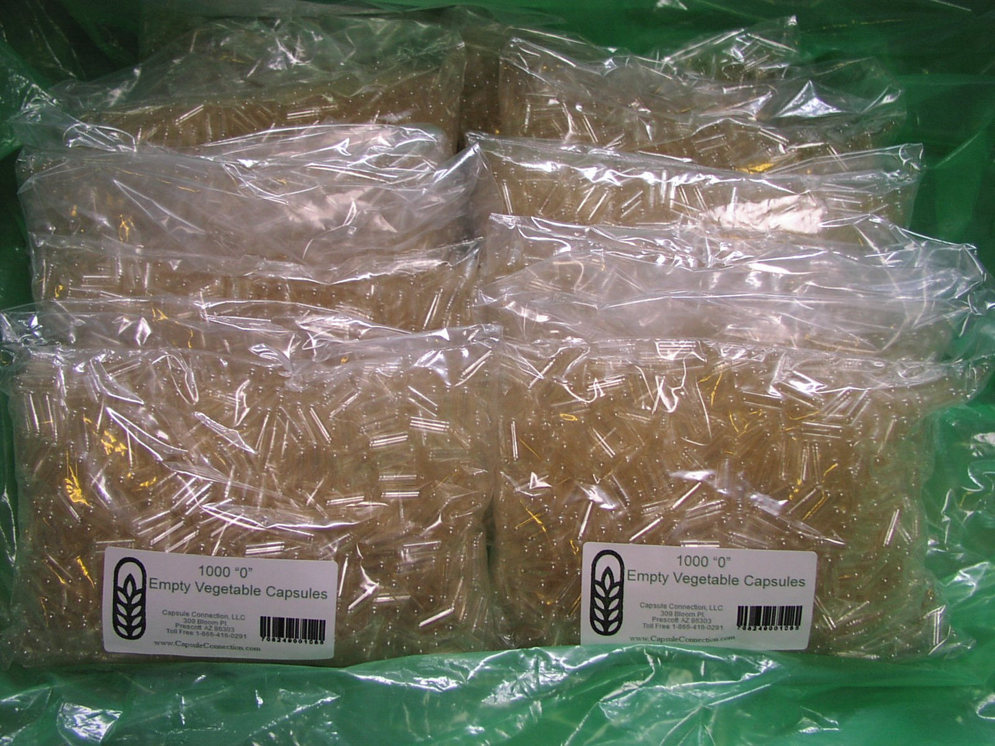 Capsule Connection Empty Vegetable Capsules, 10,000 Capsules