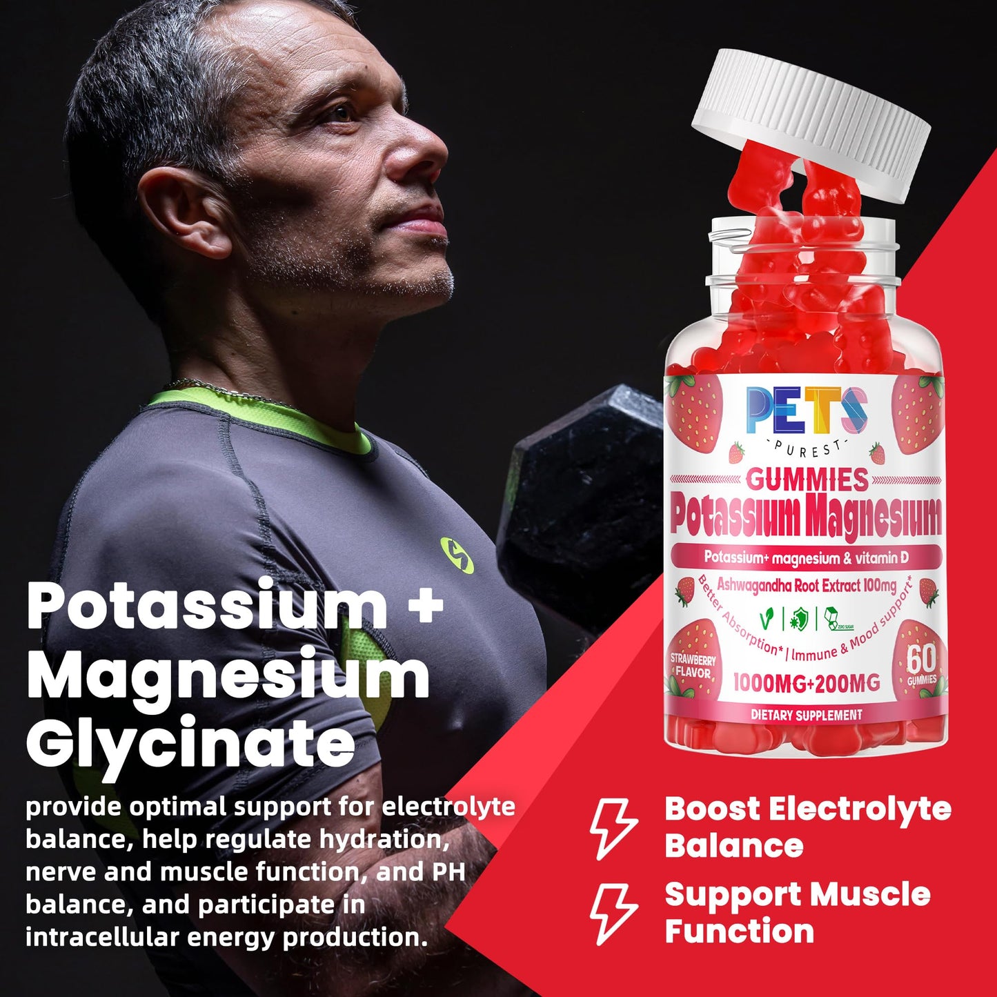 Pets Purest Potassium Magnesium Gummies 120 Gummies