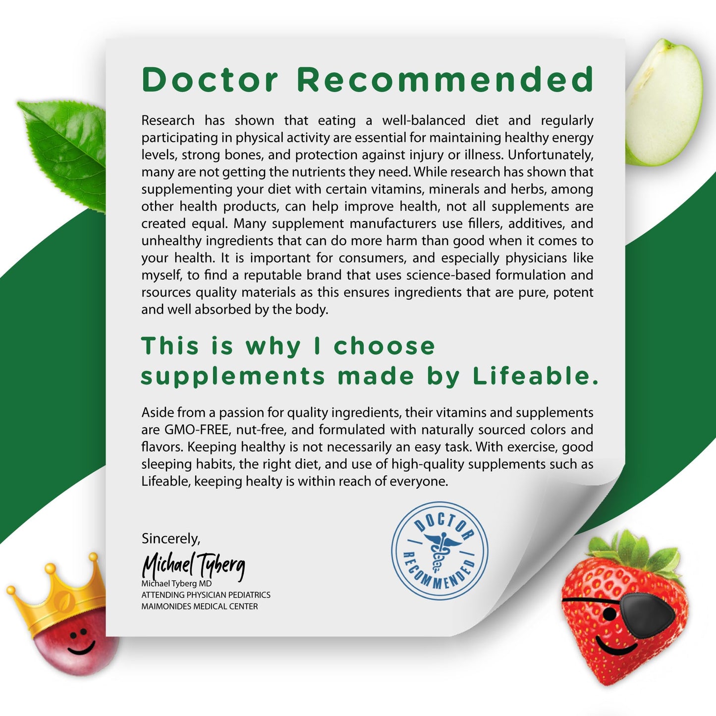 Lifeable Magnesium Gummies for Kids 90 Gummies
