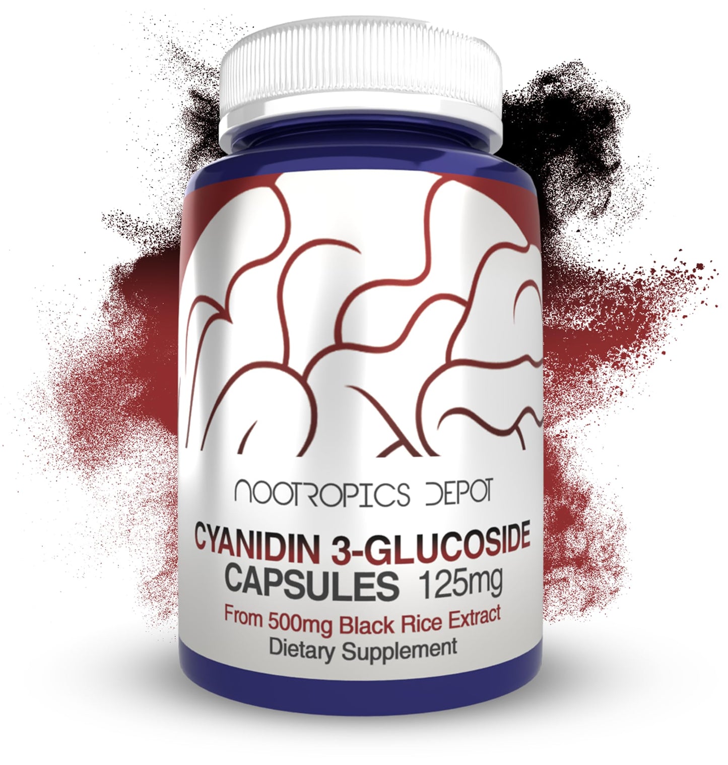 Nootropics Depot Cyanidin 3-Glucoside Capsules, 180 Count