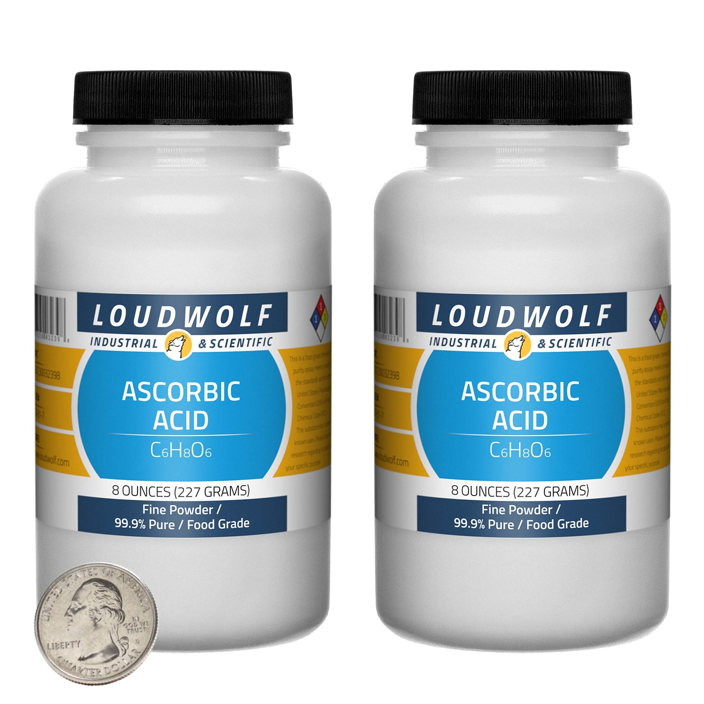 Loudwolf Ascorbic Acid Powder 16 oz in 2 Bottles
