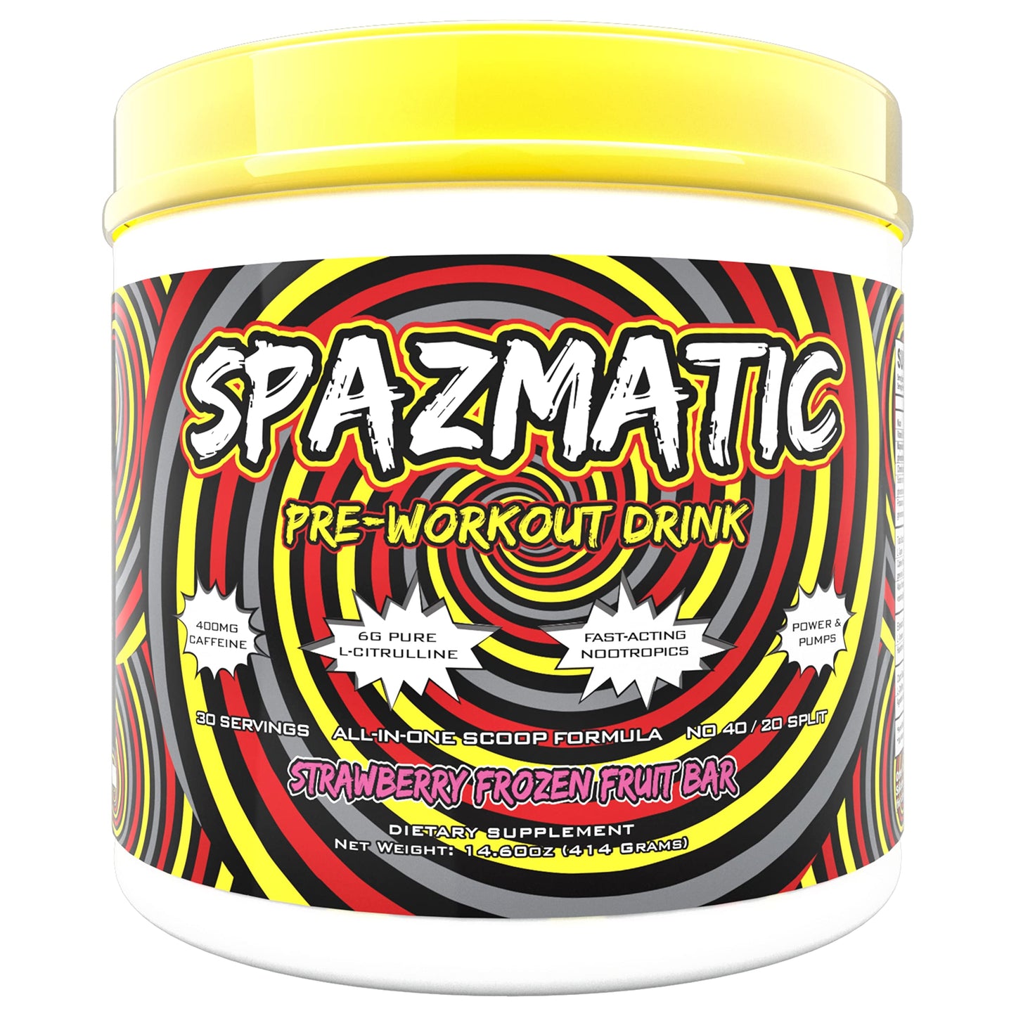 SPAZMATIC Pre-Workout Powder 13.8 Ounce