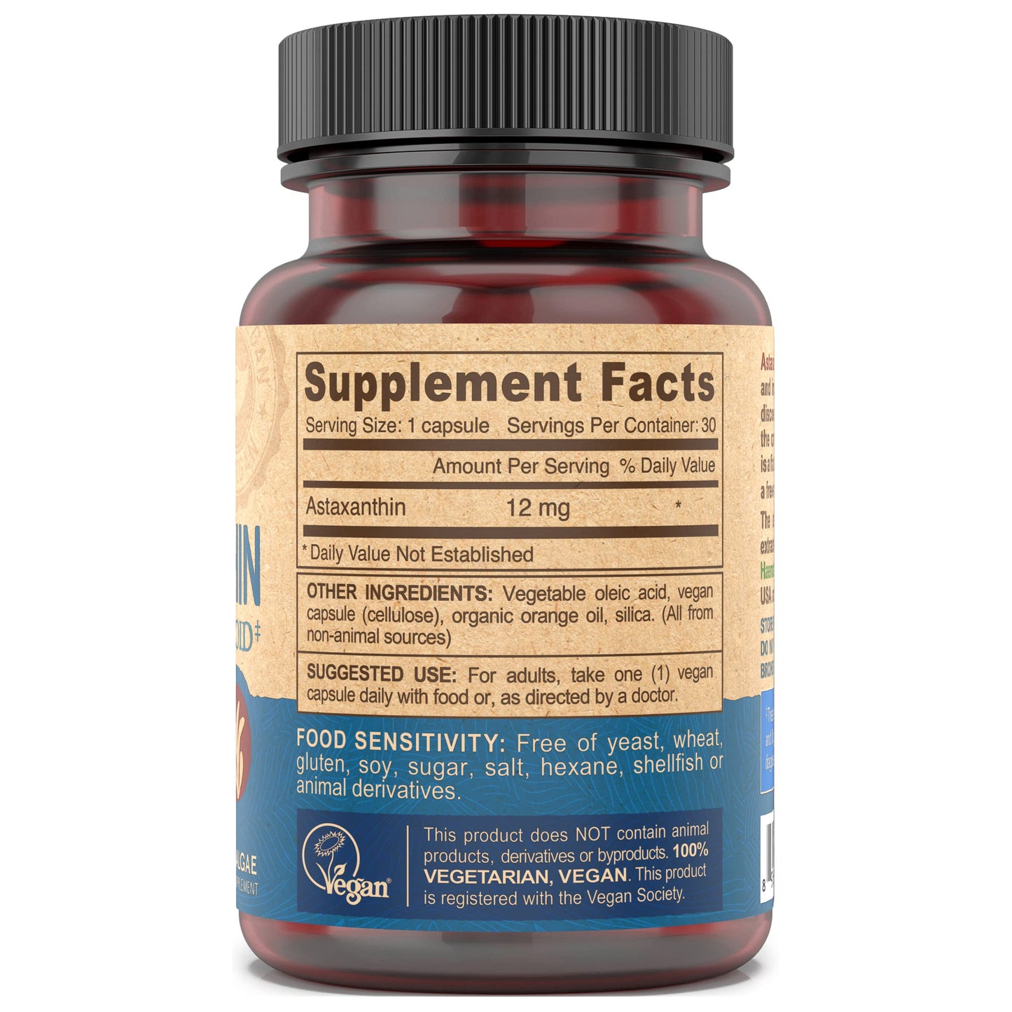 DEVA Astaxanthin 12mg Capsules, 30 Capsules