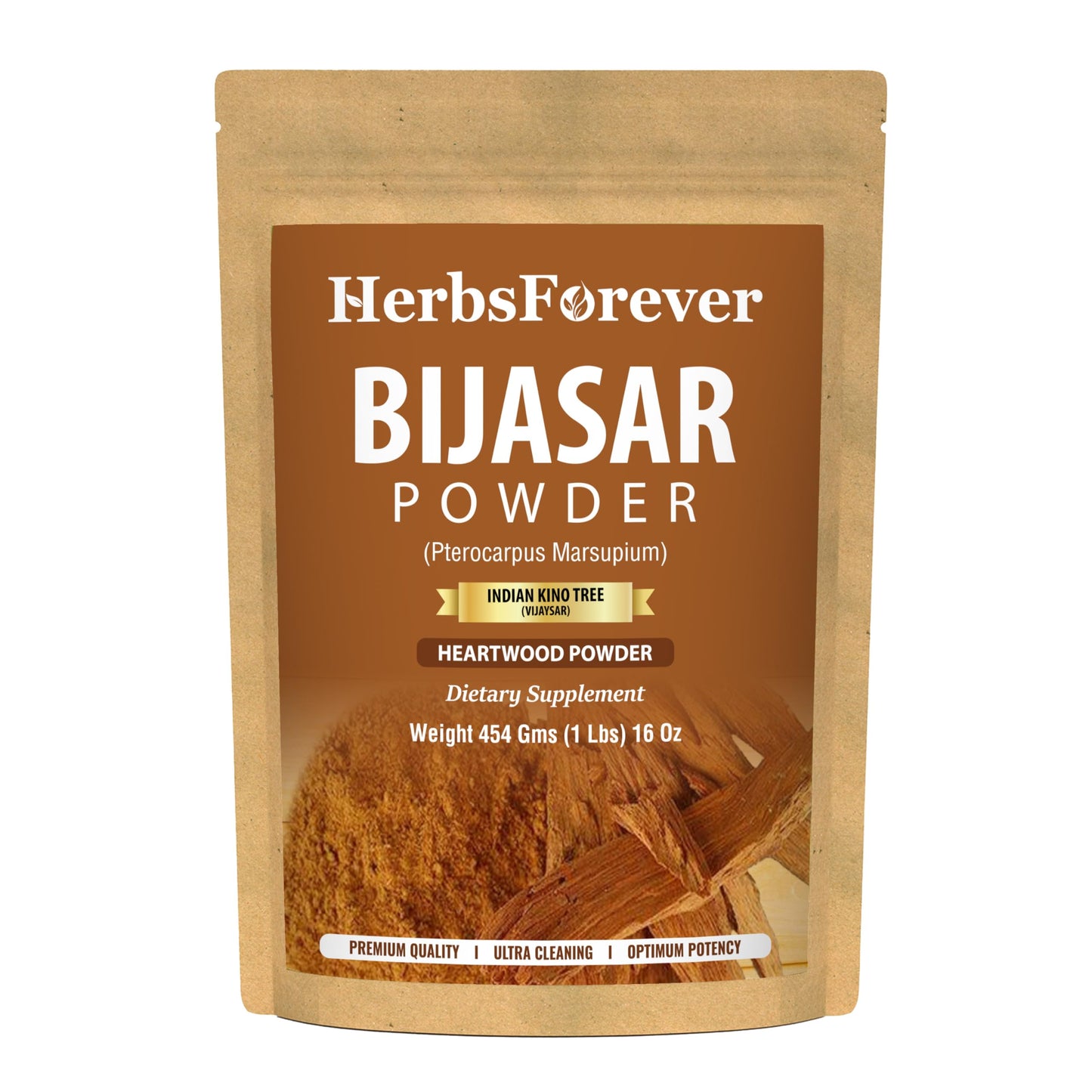 Herbsforever Bijasar Powder – Pterocarpus Marsupium, 16 Ounce